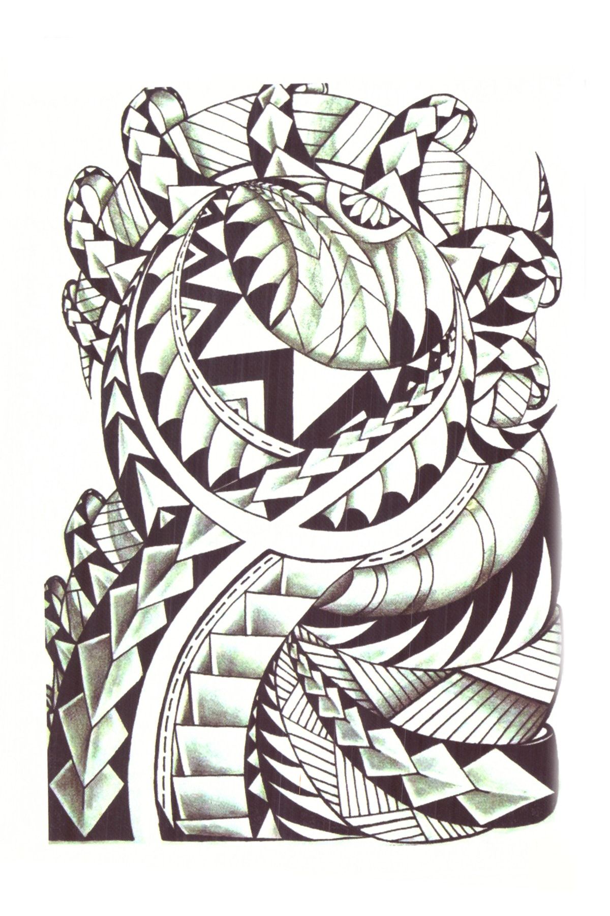 Store&Tattoo Tribal Yol Geçici Dövme Orta Boy 21x15 cm