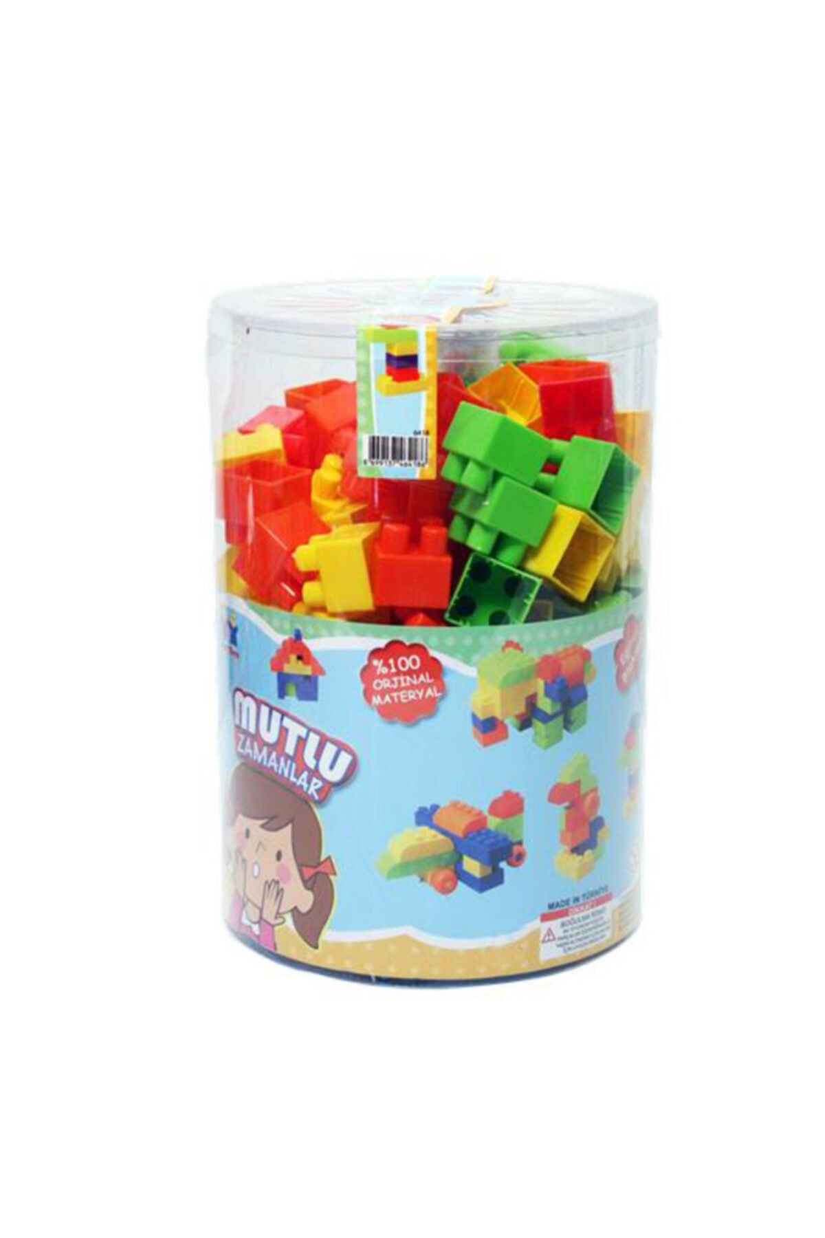 Wooden Toys Silindir Kutulu Lego Set 36 Parça