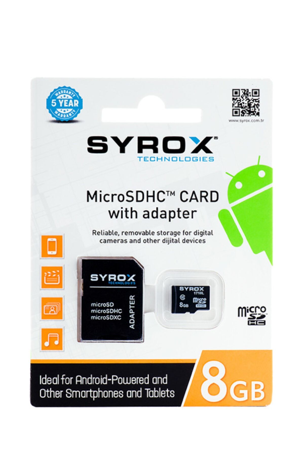 Syrox 8 Gb Mikrosd Hafıza Kartı