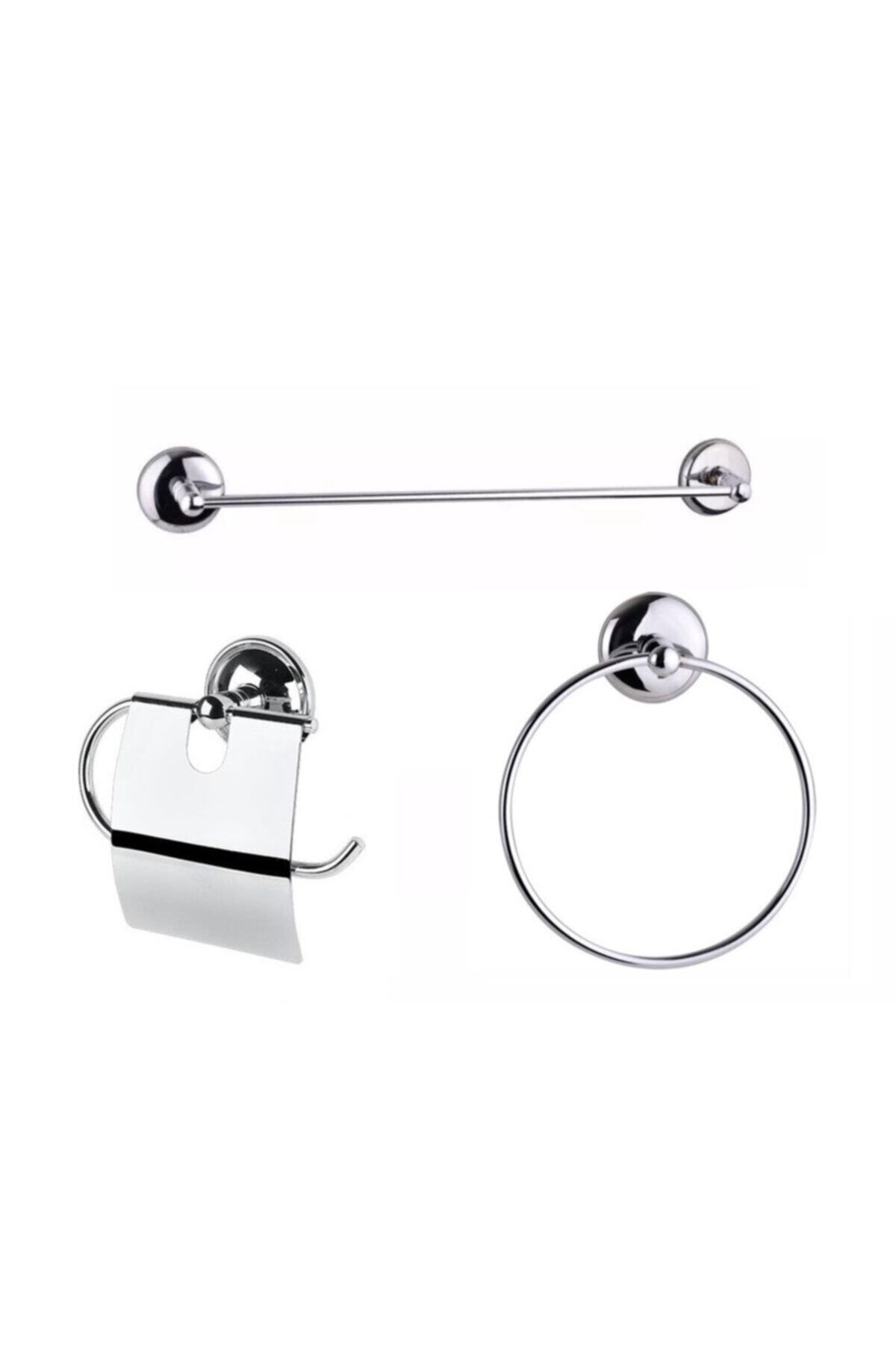 EMPA METAL Paslanmaz Krom Havluluk Seti V2