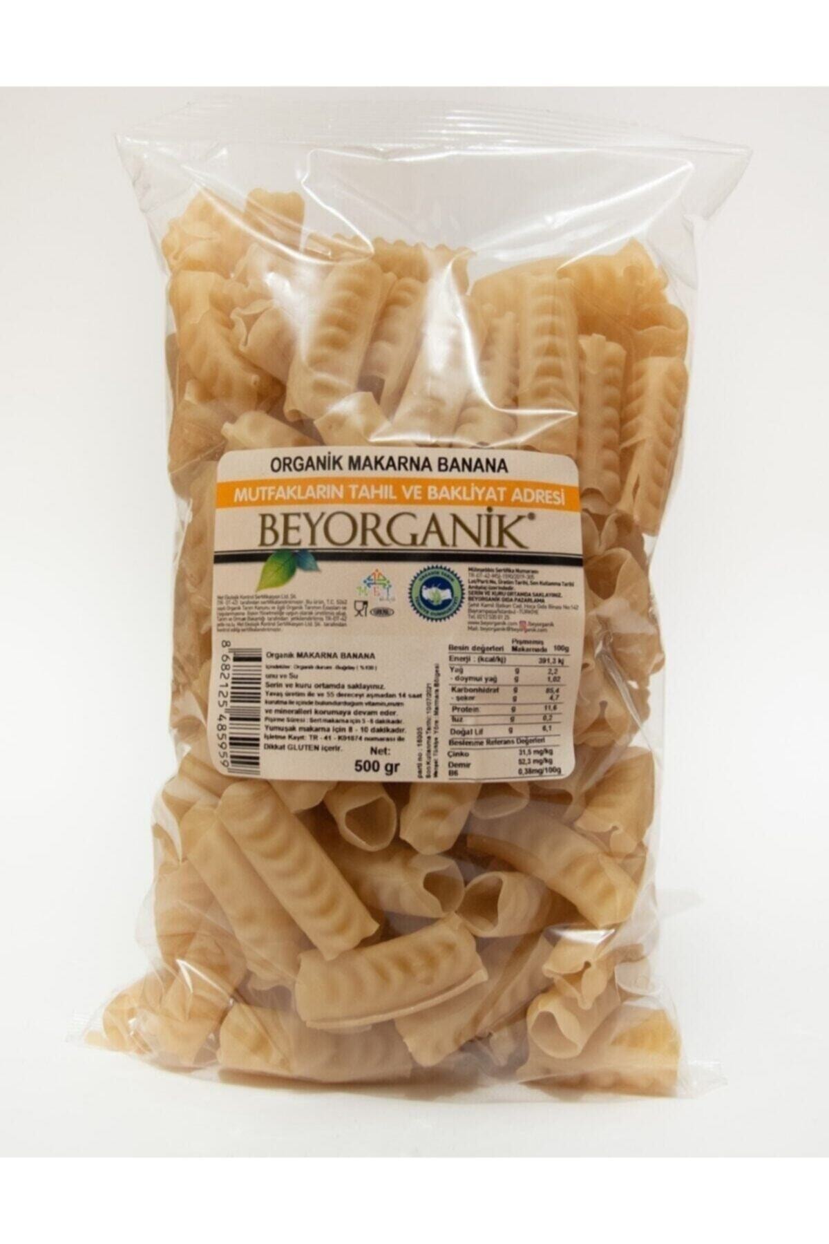 BEYORGANİK Organik Makarna Banana 500 Gr