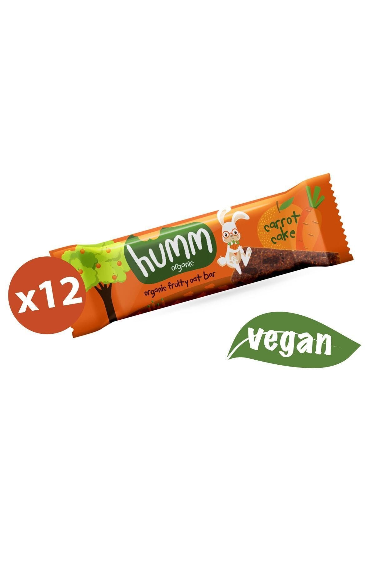 Humm Organic Organik Vegan Havuçlu Portakallı Yulaf Bar 27g X 12 Adet