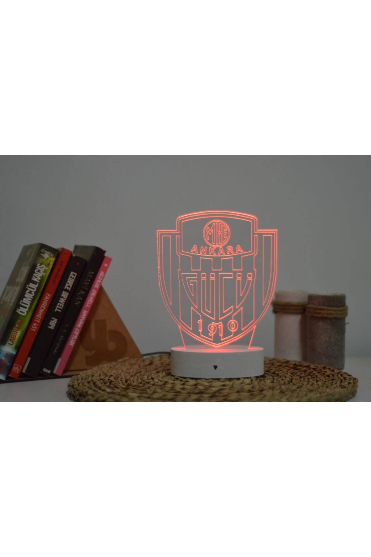 Yubi Design Ankaragücü - 3 Boyutlu Dekoratif Gece Lambası 3d