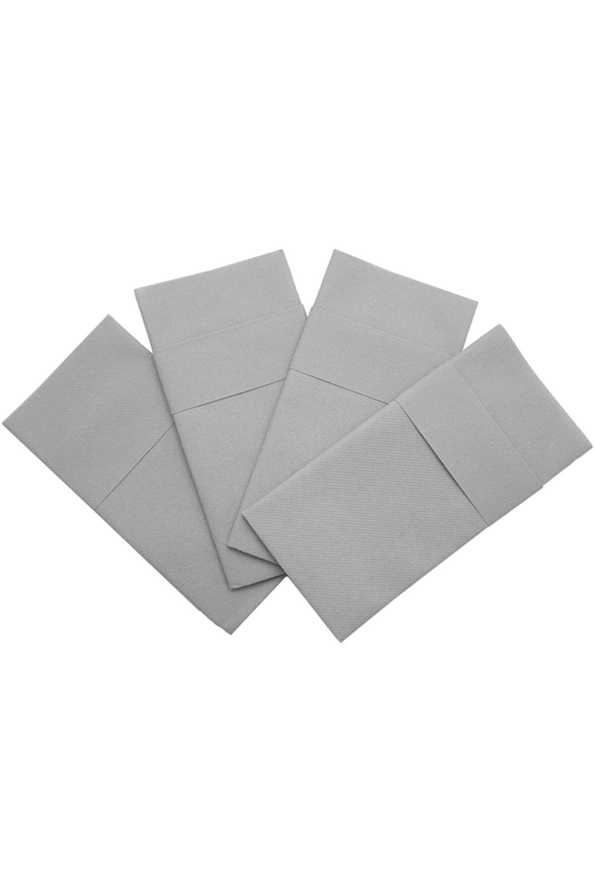 AIRLAID Kum Beji Kumaş Dokulu Cepli Peçete 40x40 1/8 50'li Paket
