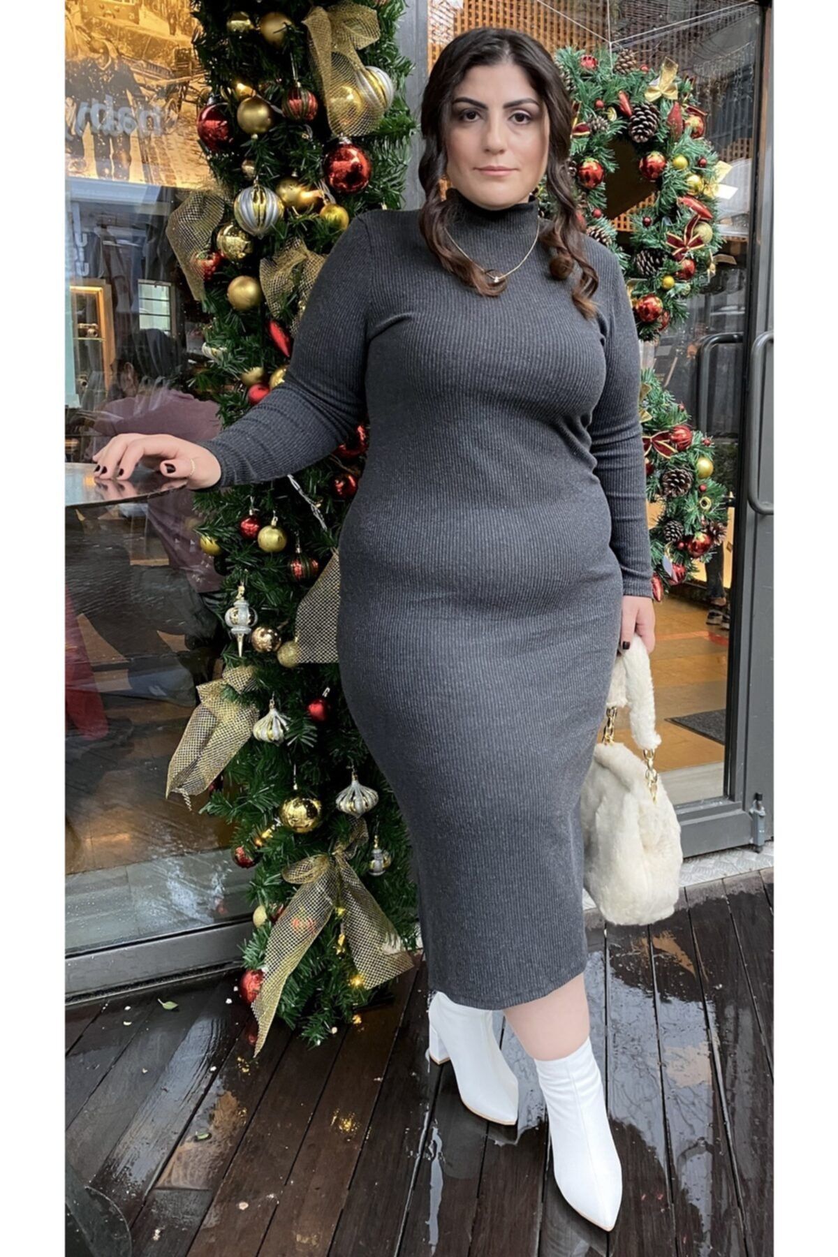 bgc (big girls club) Charcoal Dıva Dress