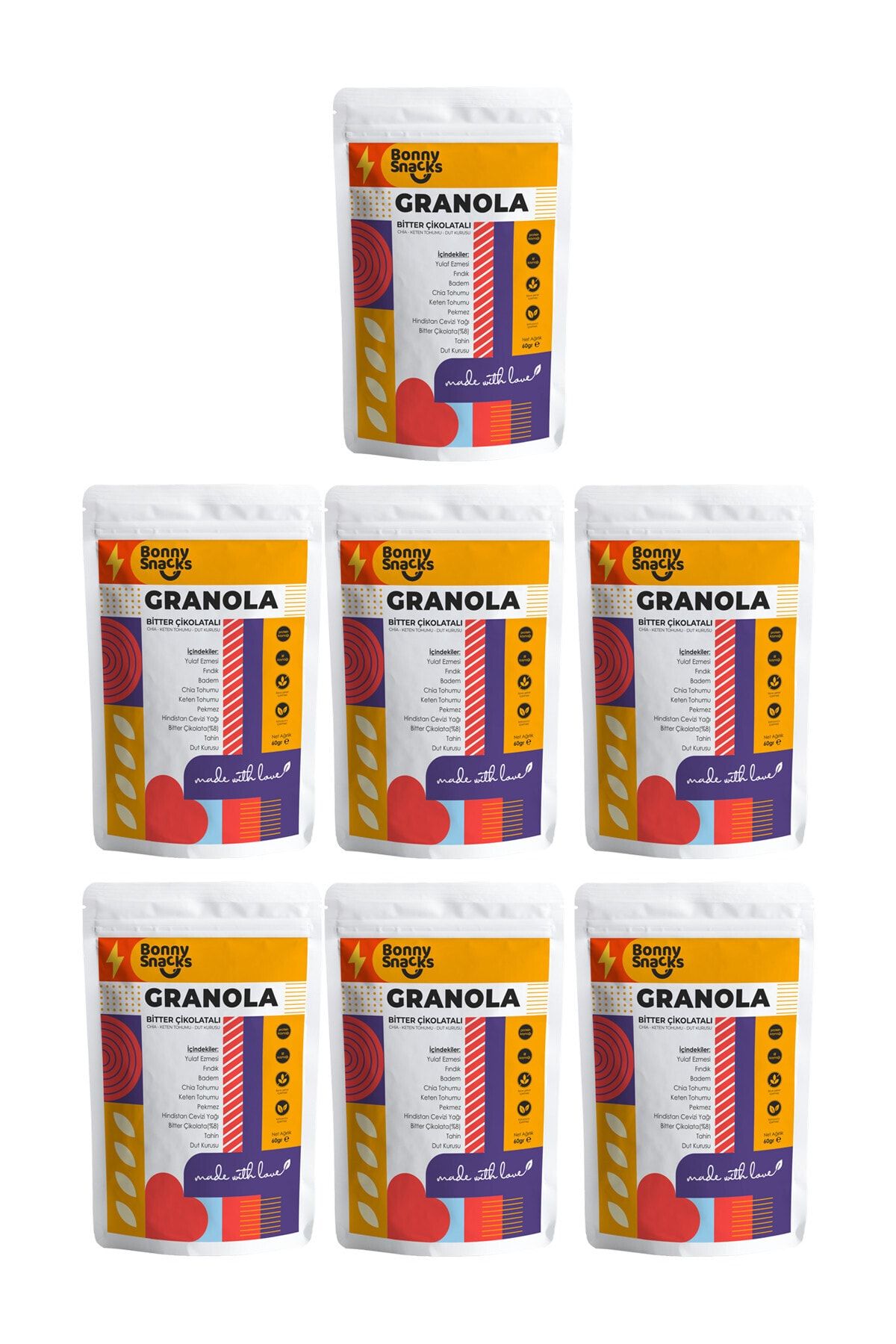Bonny Snacks (efsane Lezzet 7 Gün Paket ) Granola \