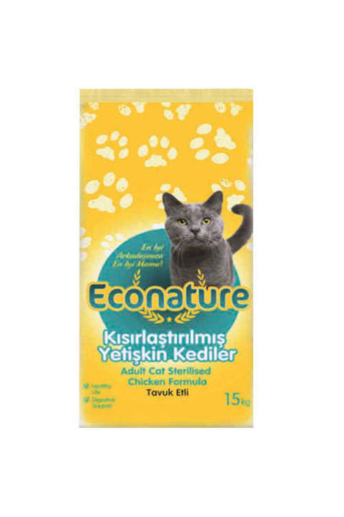 Econature Sterilised Tavuklu Kısırlaştırılmış Yetişkin Kedi Maması 15 Kg