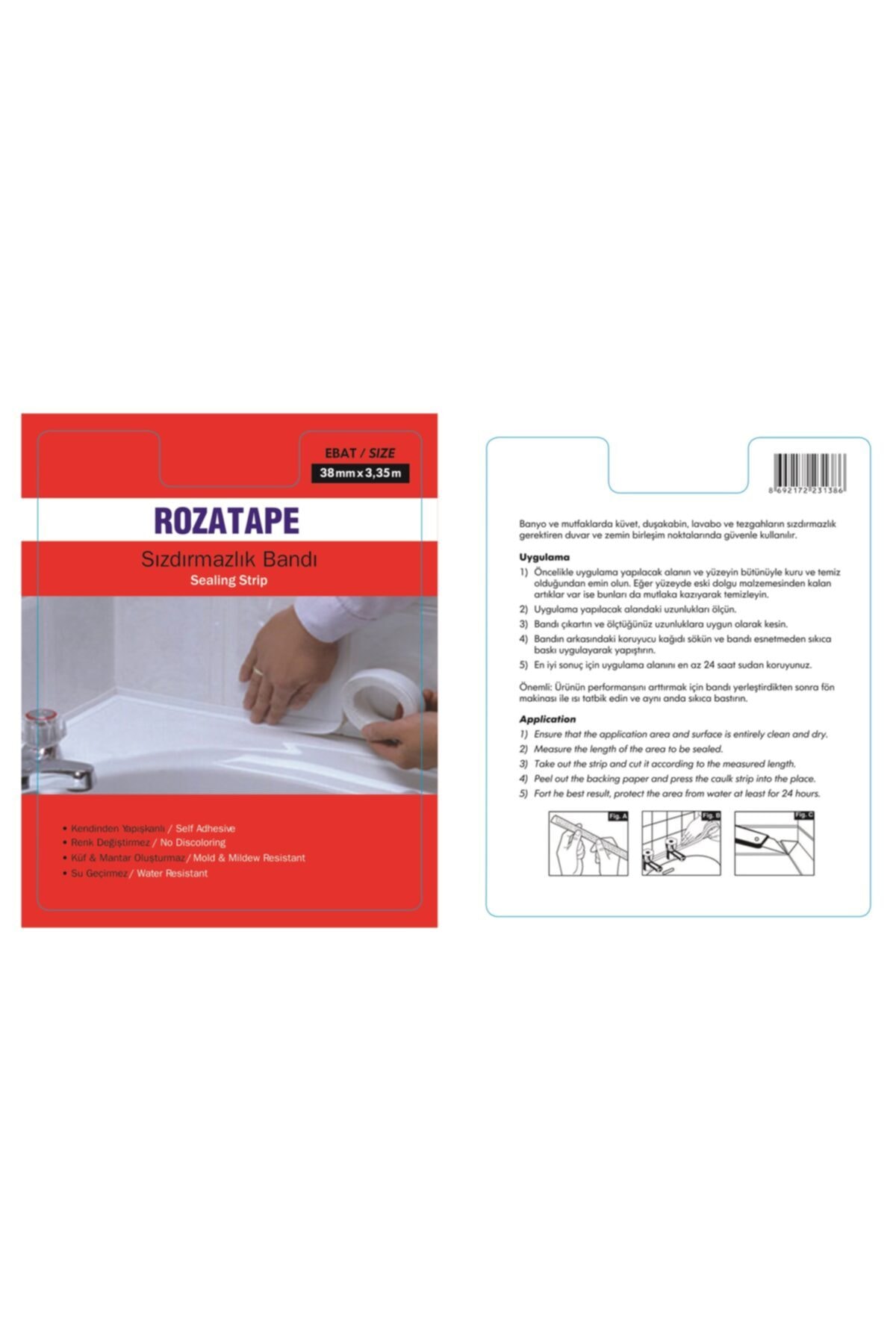 rozatape 38 mm Sızdrmazlık Bandı