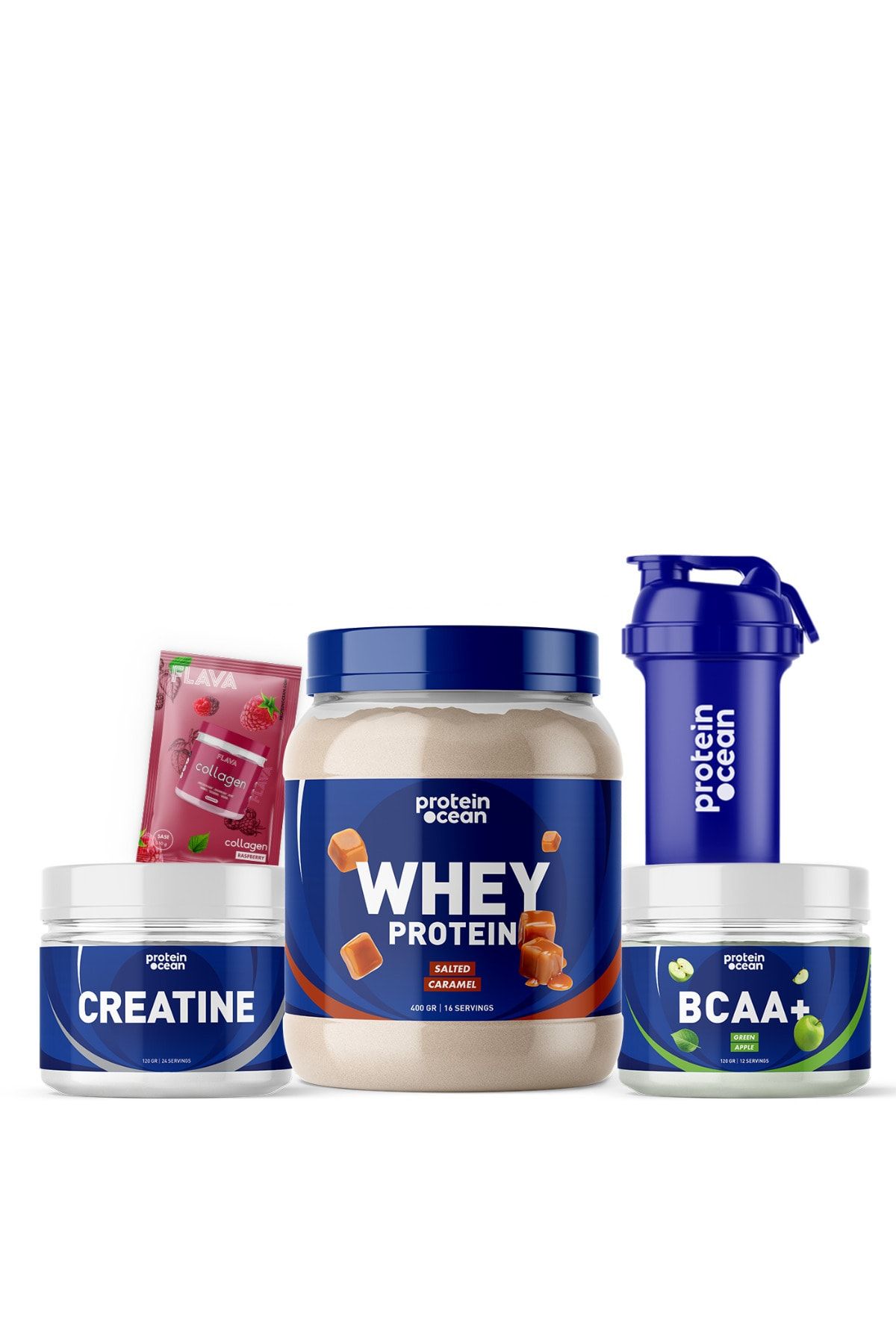 Proteinocean Fıtness Paketi Salted Caramel Yeşil Elma
