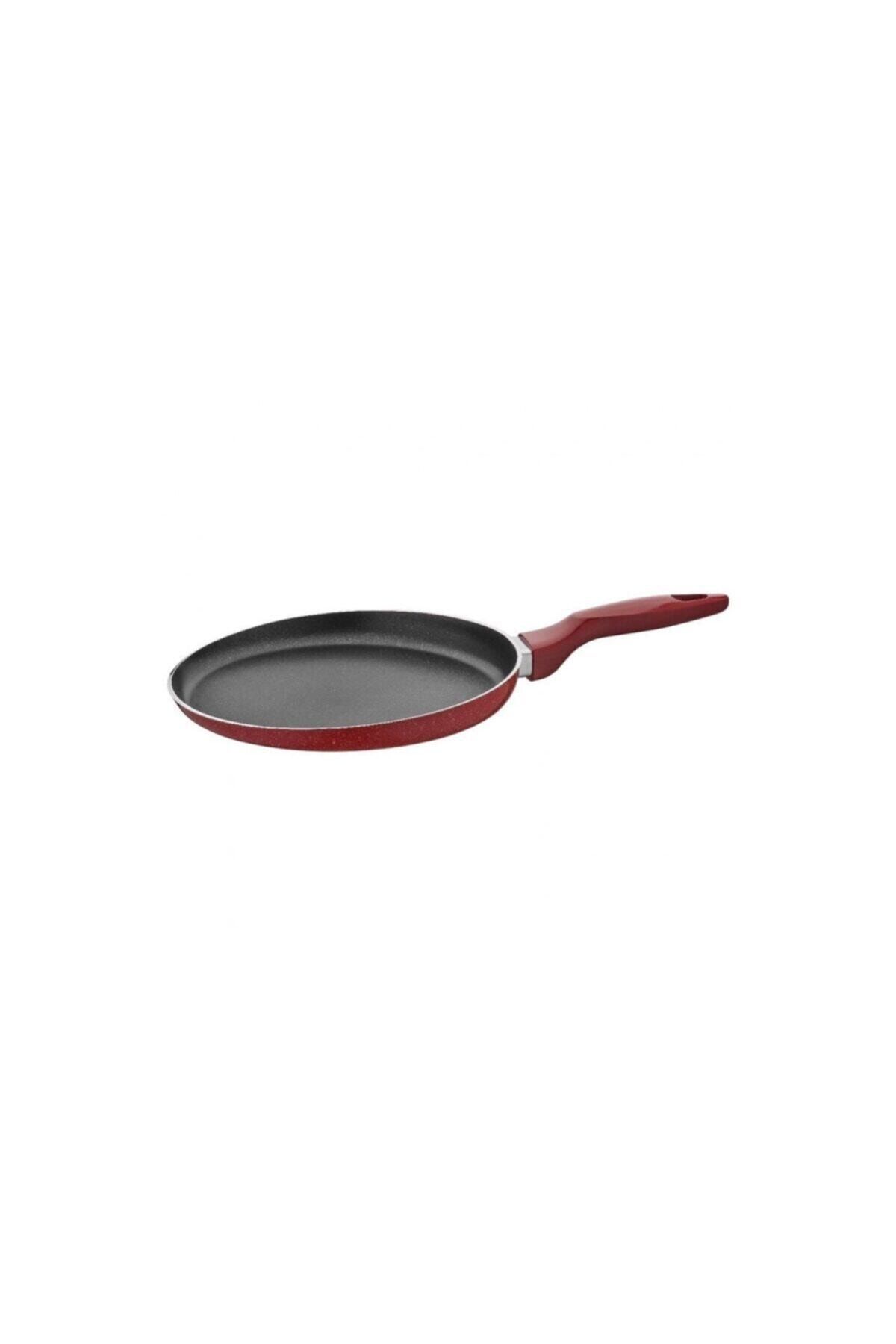 Taç TAÇ 1136 GRANİT TEFLON 28 CM KREP TAVA-KIRMIZI-EKSTRA KALIN