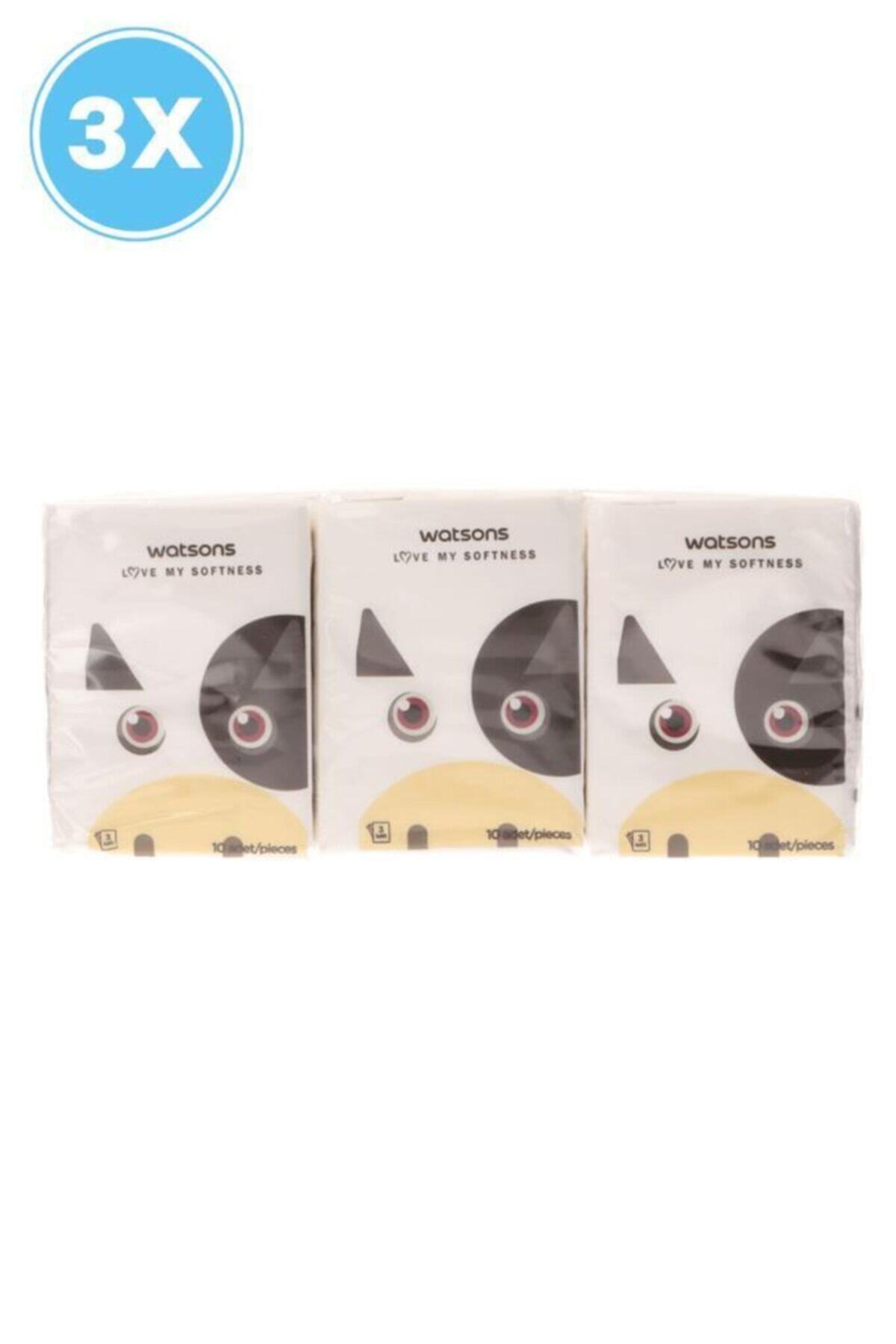 Watsons Mını Hankıes 3 Ply 10sx6 -cow X3 Adet
