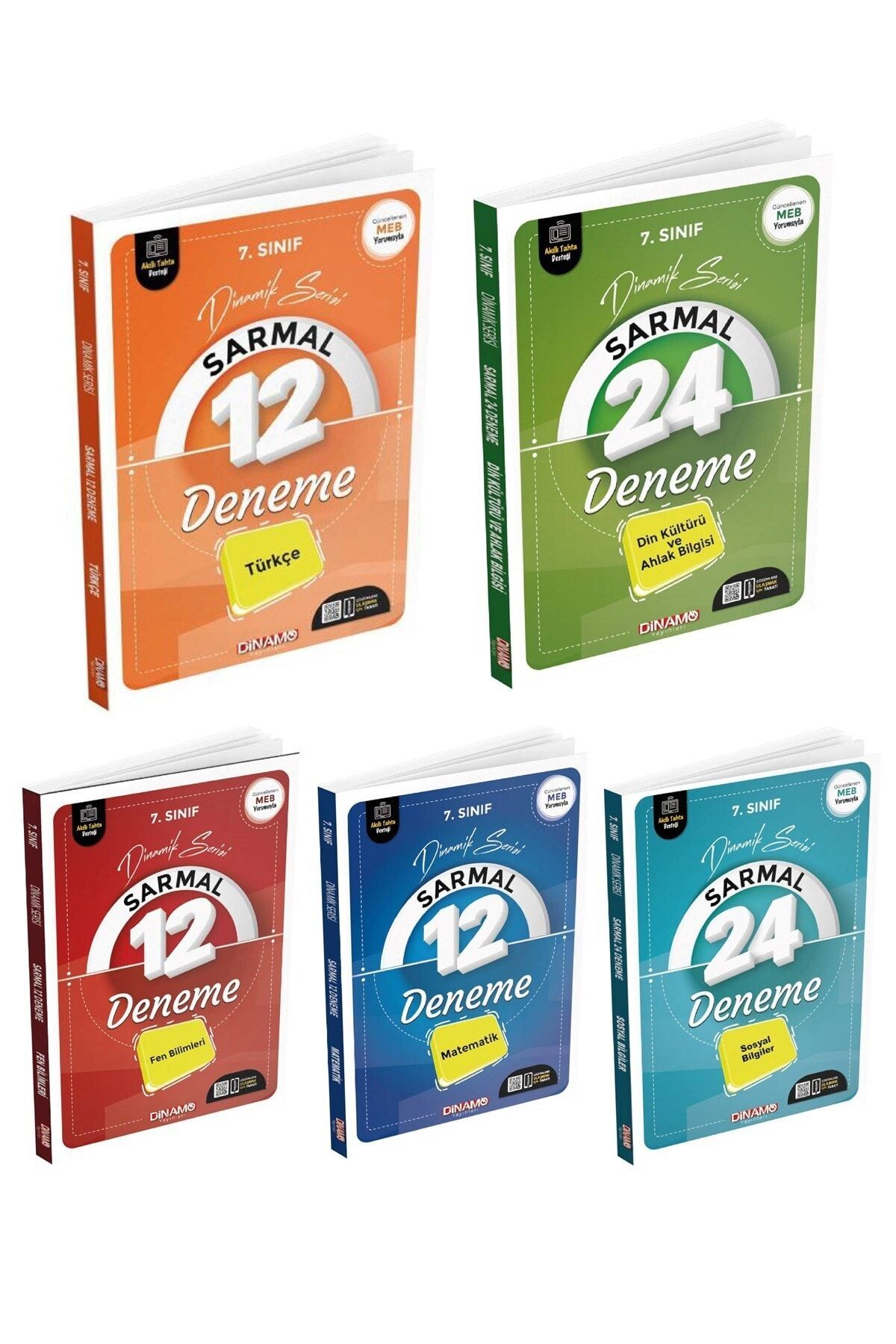 Dinamo Yayınları 2022 7. Sınıf Sarmal Deneme Set 5'li