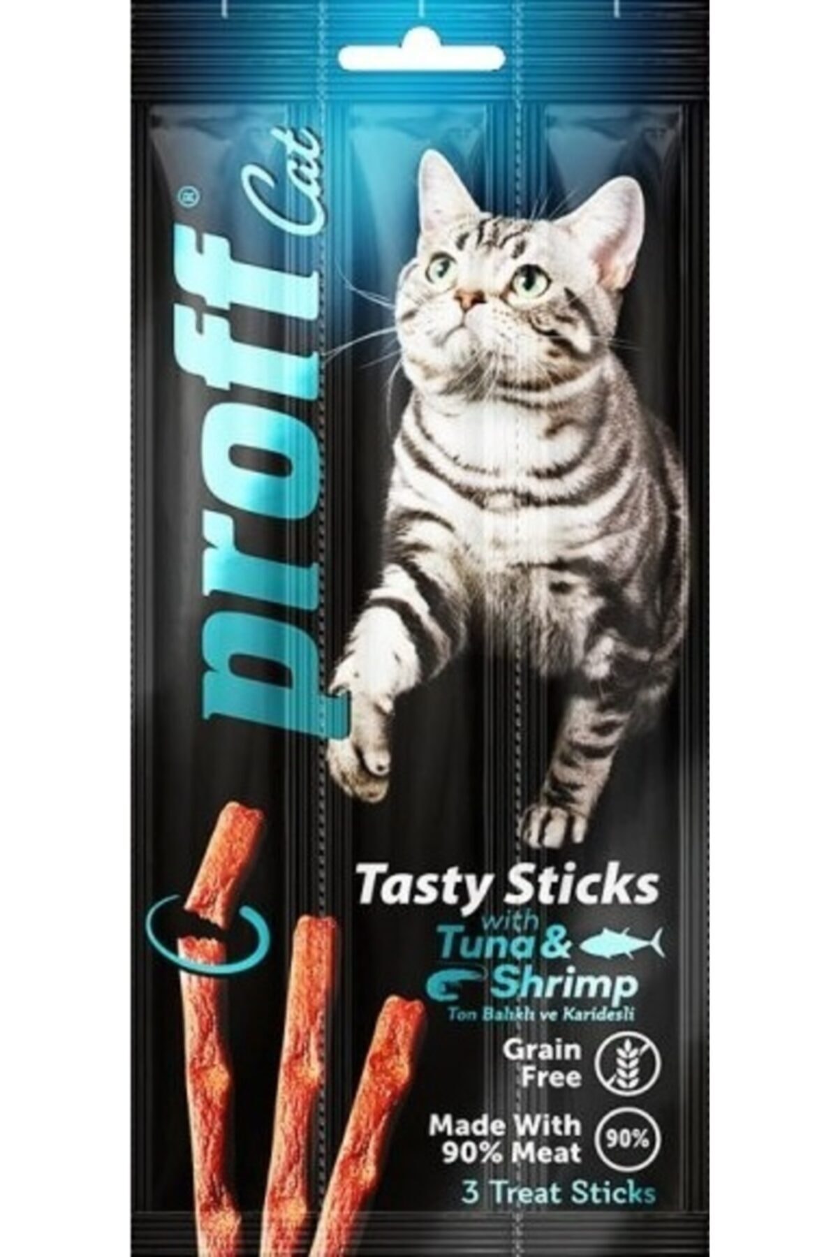 Proff Yetişkin Kedi Ton Balık & Karides'li Ödül Çubugu 24*15 gr