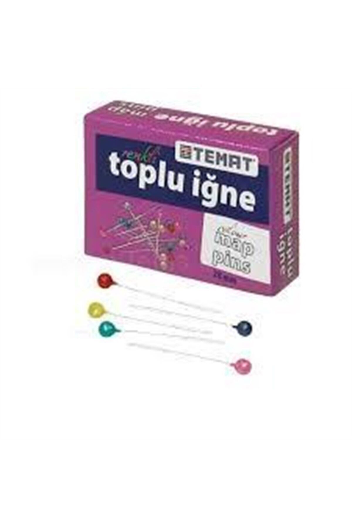 Temat Toplu Iğne Renkli 28 mm
