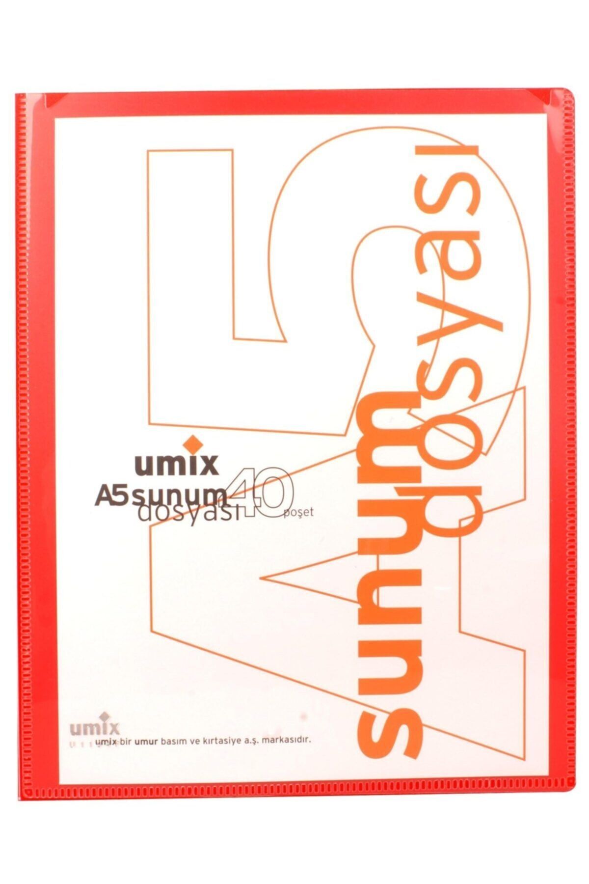Umix Umıx A5 Sunum Dosyası 40'lı Kırmızı