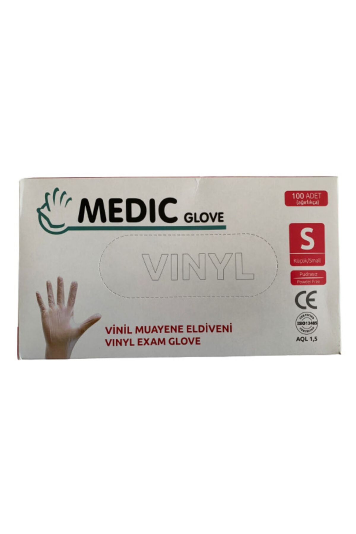 Medic Glove Medıc Glove Şeffaf Pudrasız Vinil Muayene Eldiveni (small) 100'lü X 5 Paket