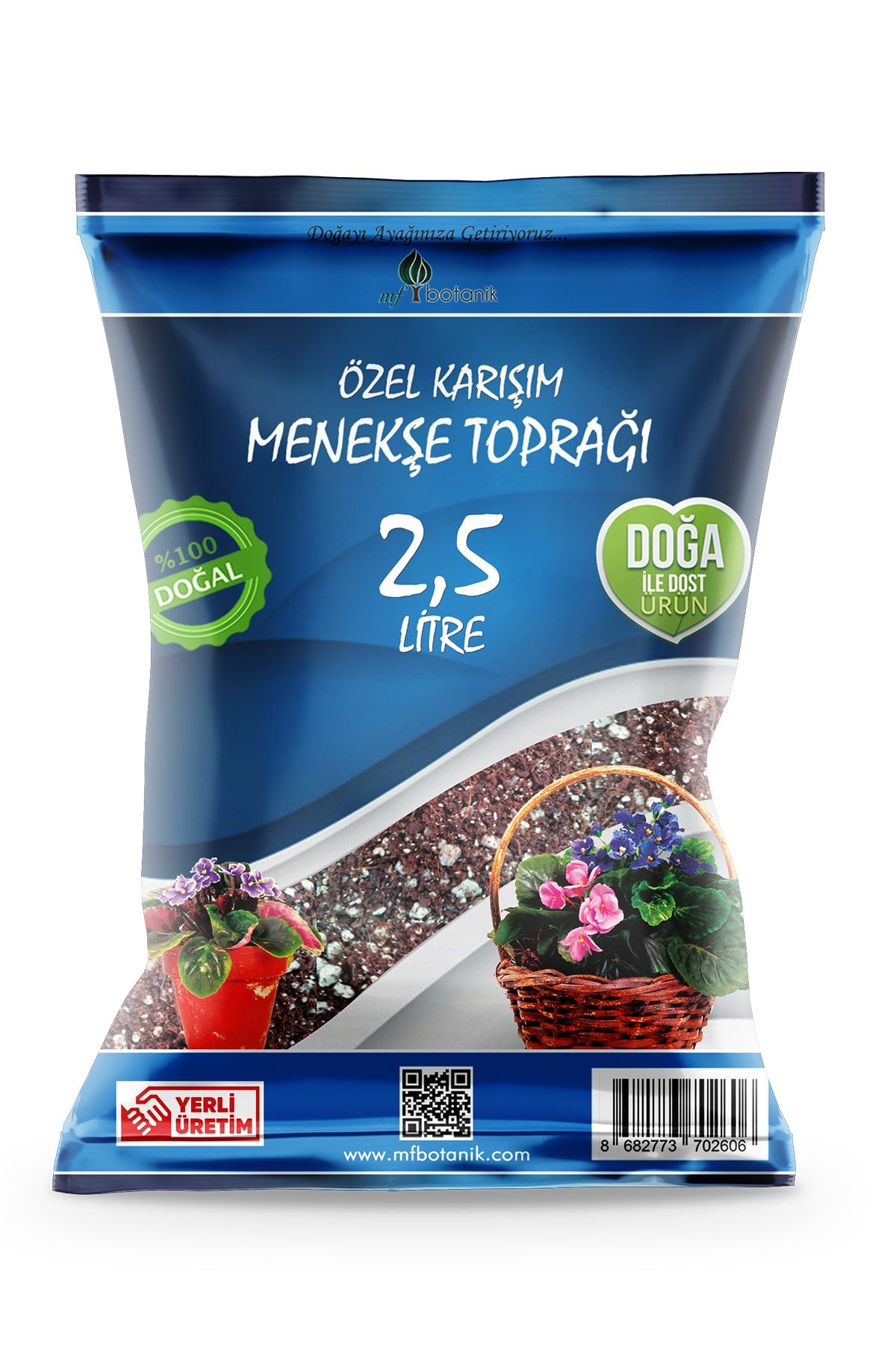 MF Botanik Menekşe Toprağı  Özel Karışım Afrika Menekşe Toprağı 2.5 Litre