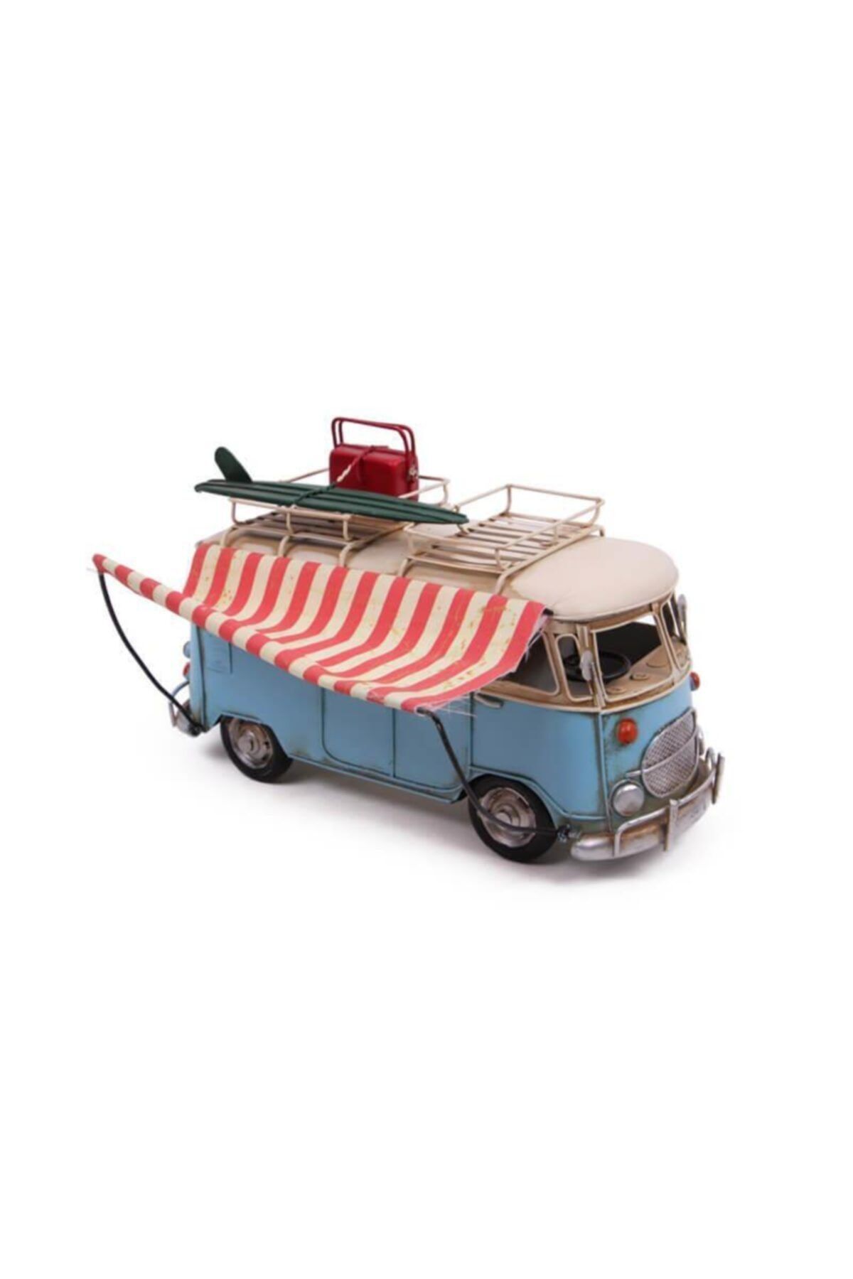 Dreamsshop Dekoratif Metal Minibüs Tenteli Vintage Vosvos Hediyelik