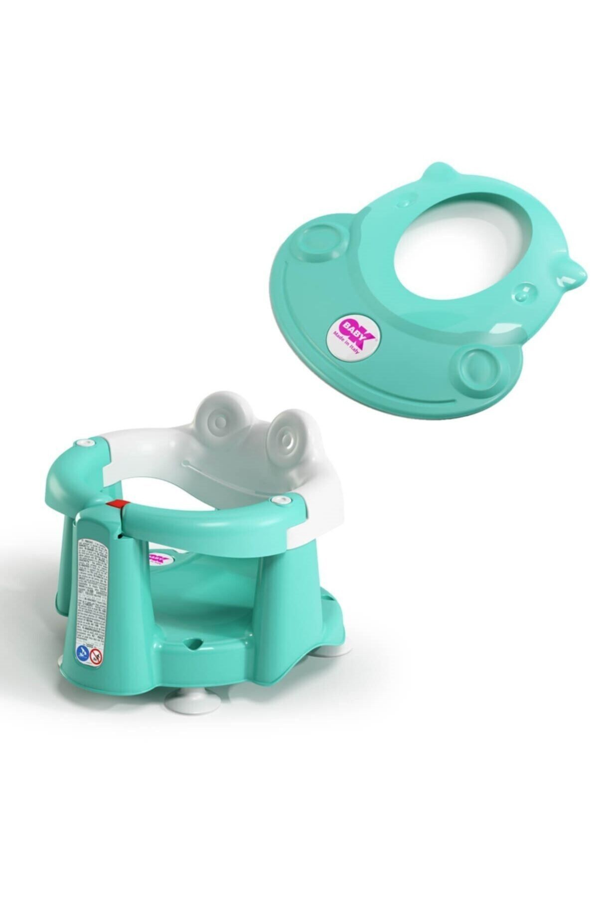 OkBabyy Crab Banyo Oturağı & Hippo Banyo Siperliği / Turkuaz