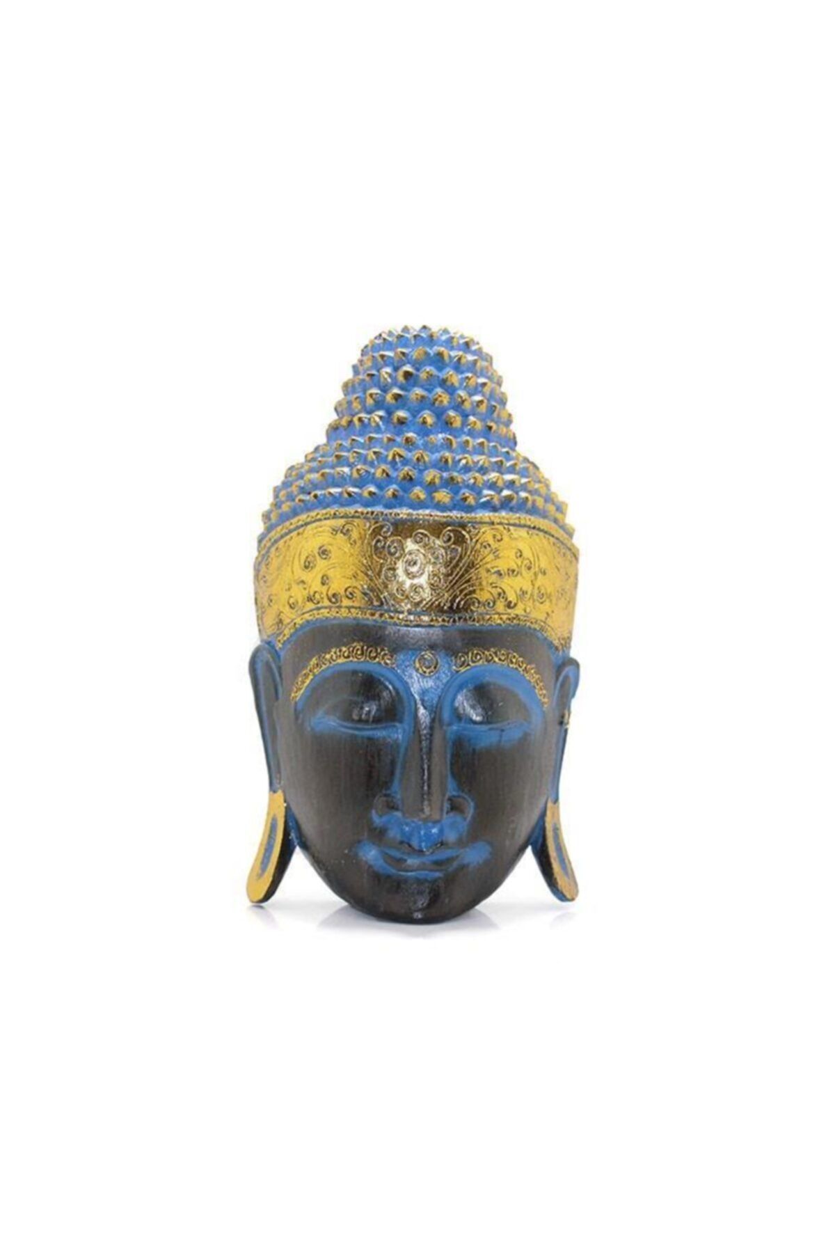 Dreamsshop Dekoratif Ahşap Buda Kafası Biblo Dekoratif Hediyelik
