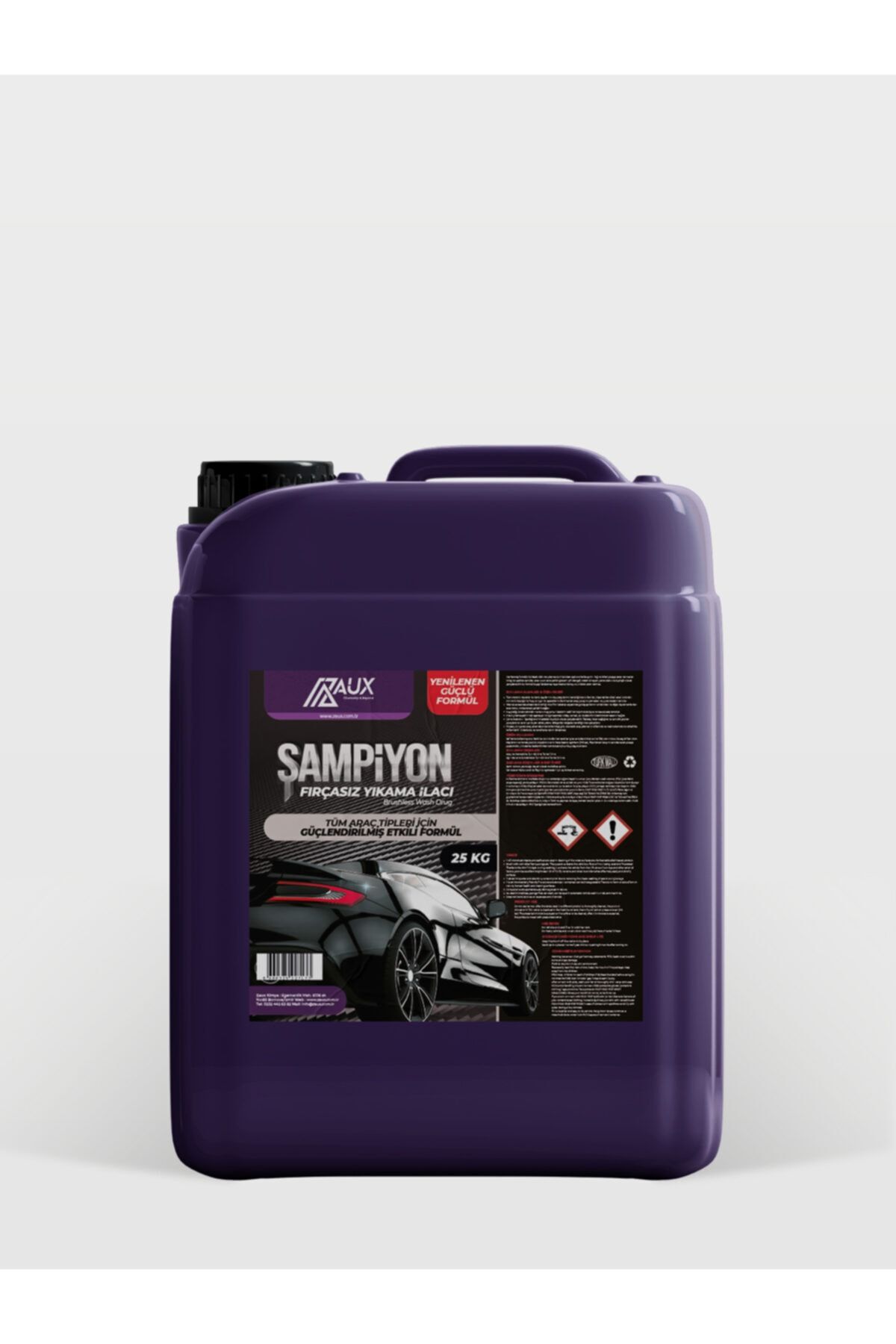 ZAUX KİMYA Şampiyon Fırçasız Oto Yıkama Şampuanı 20 lt