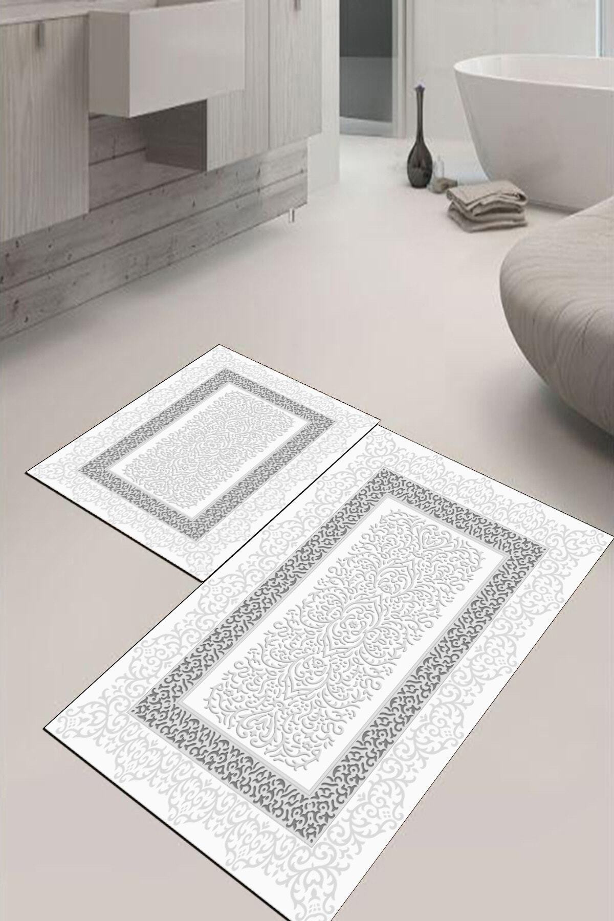 BiRKiLiM Banyo Halısı Ikili Klozet Takımı Paspas Dot-tk-hs-200