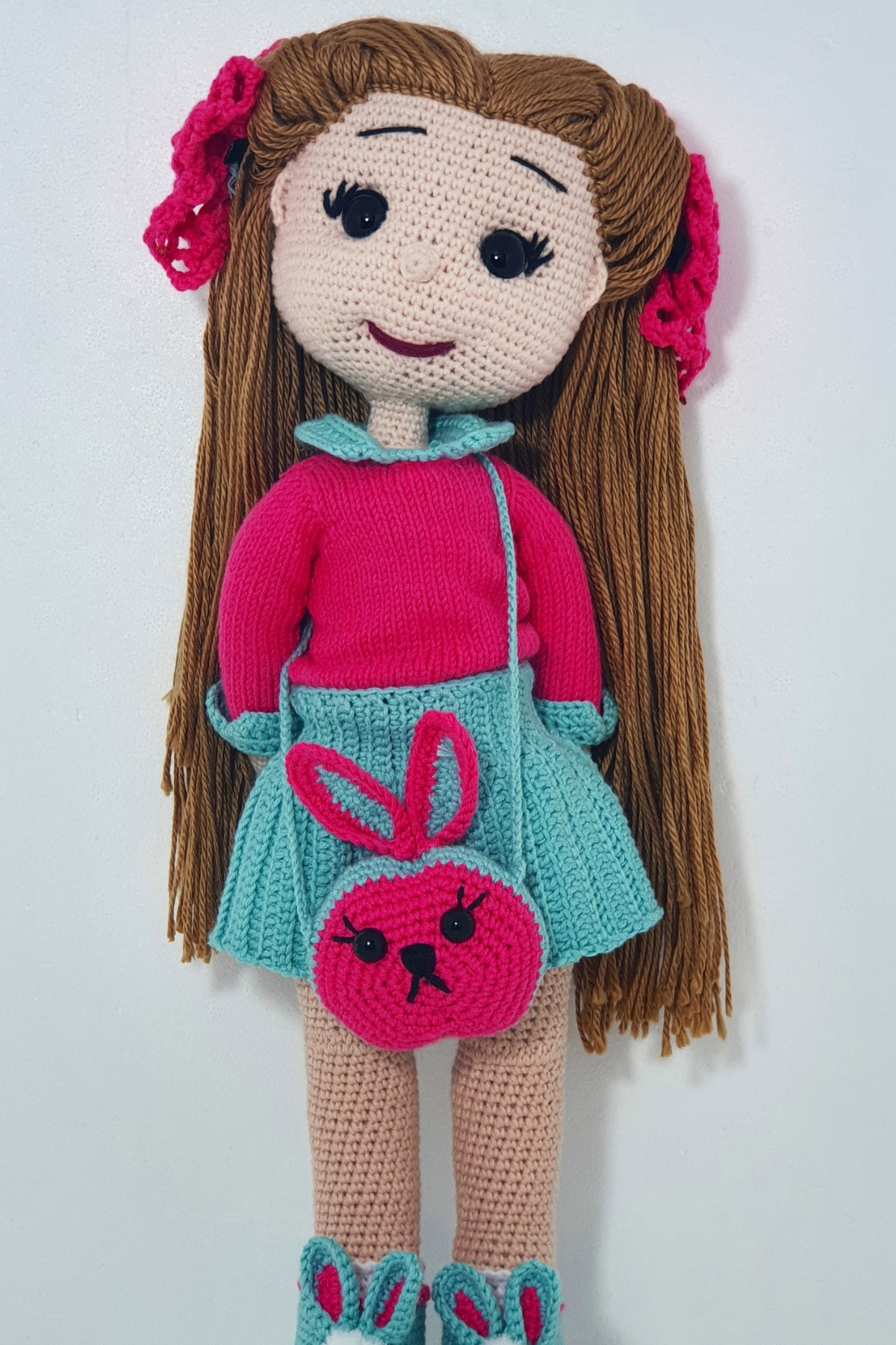 lotus collection Organik Örgü Oyuncak Amigurumi Lina Bebek