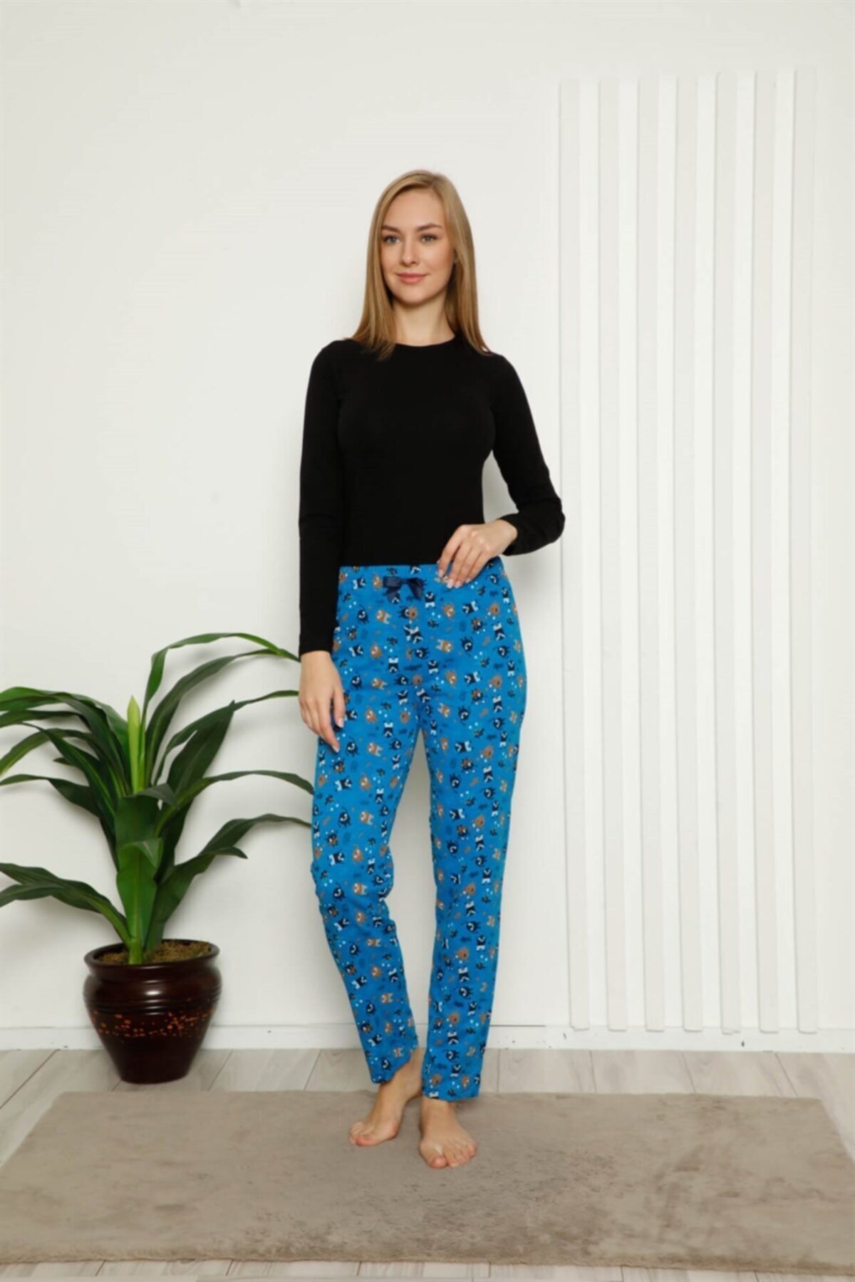 Akbeniz Kadın Pamuklu Alt Pijama
