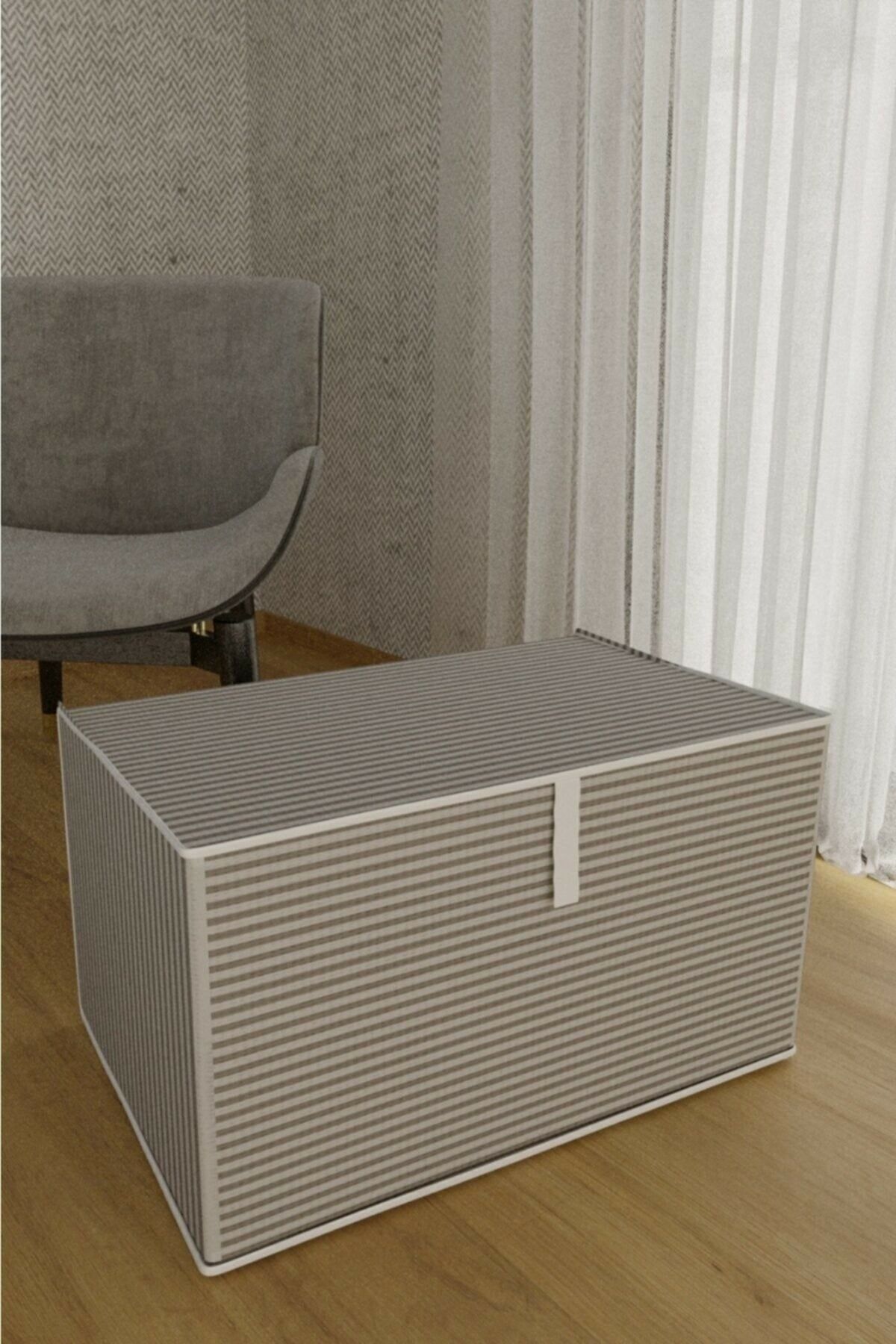 Mbois Çok Amaçlı Düzenleyici Kutu Organizer Cırt Cırtlı Hurç Mega Boy 30cm X 40cm X 60cm (8 Adet)