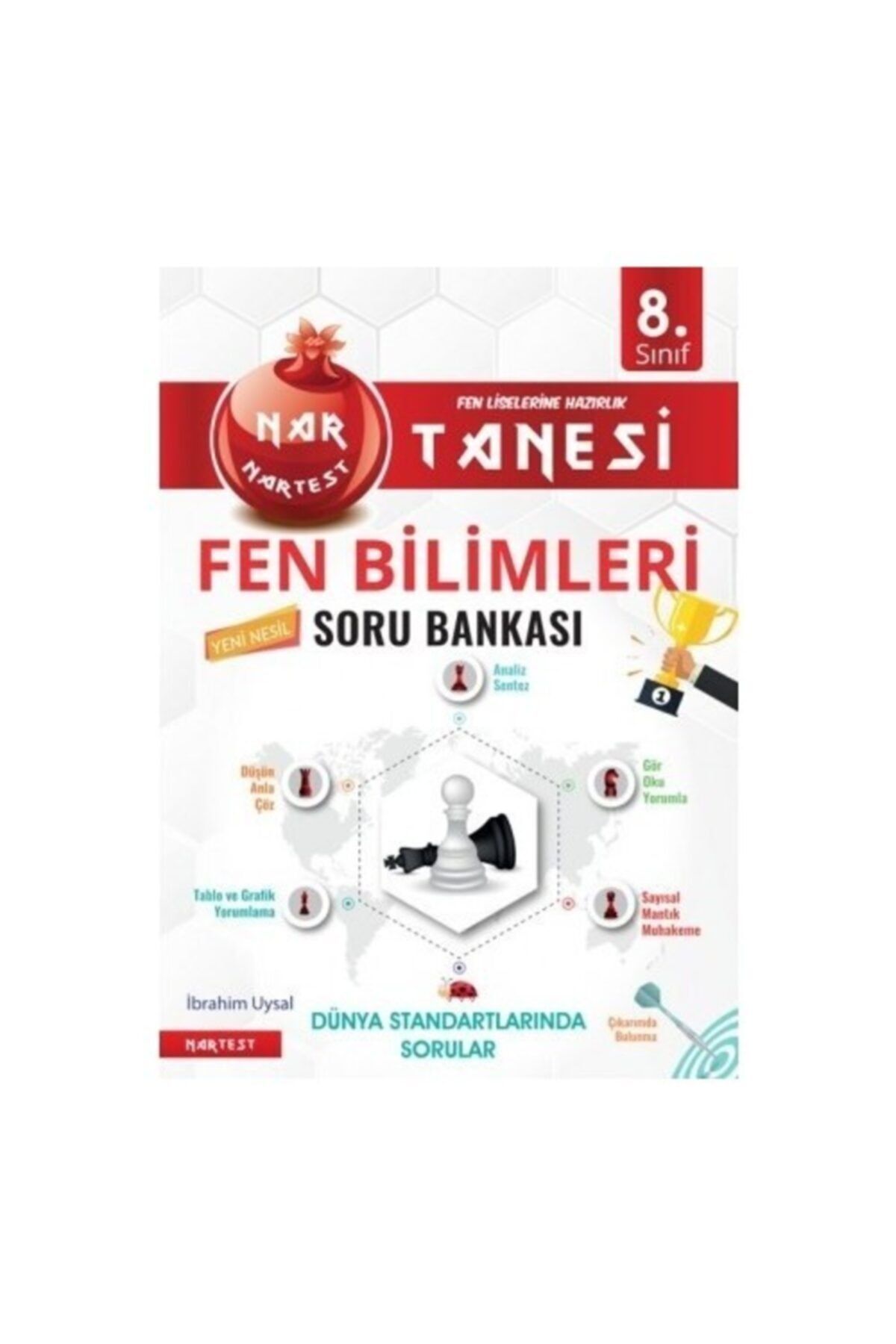 Nartest Yayınları Nartest 8. Sınıf Kırmızı Nar Tanesi Fen Bilimleri Altın Sorular