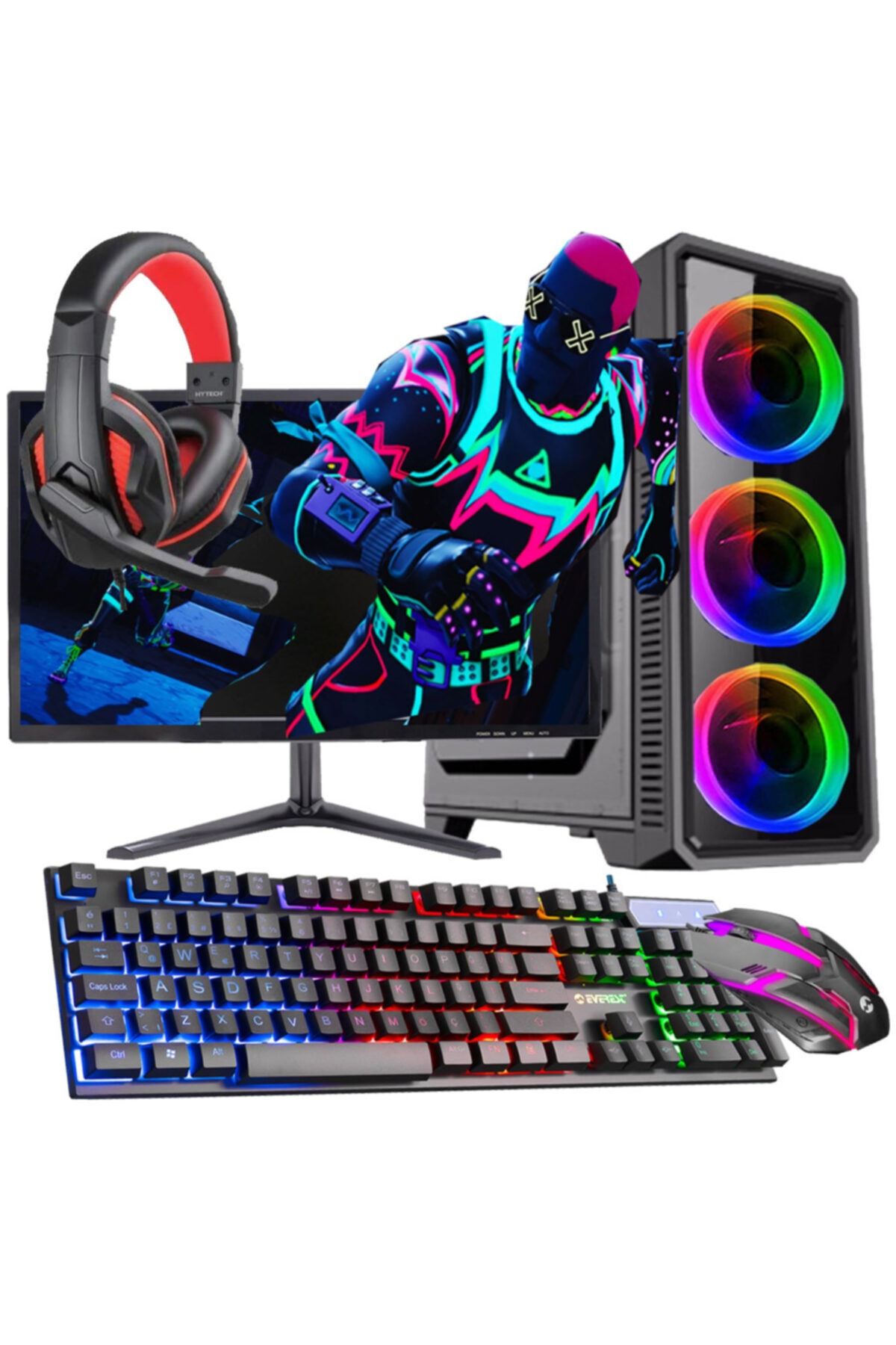 WARBOX Neon I5 650 8gb Ram 120gb Ssd 250gb Hdd R5 230 2gb K.kartı 18.5\