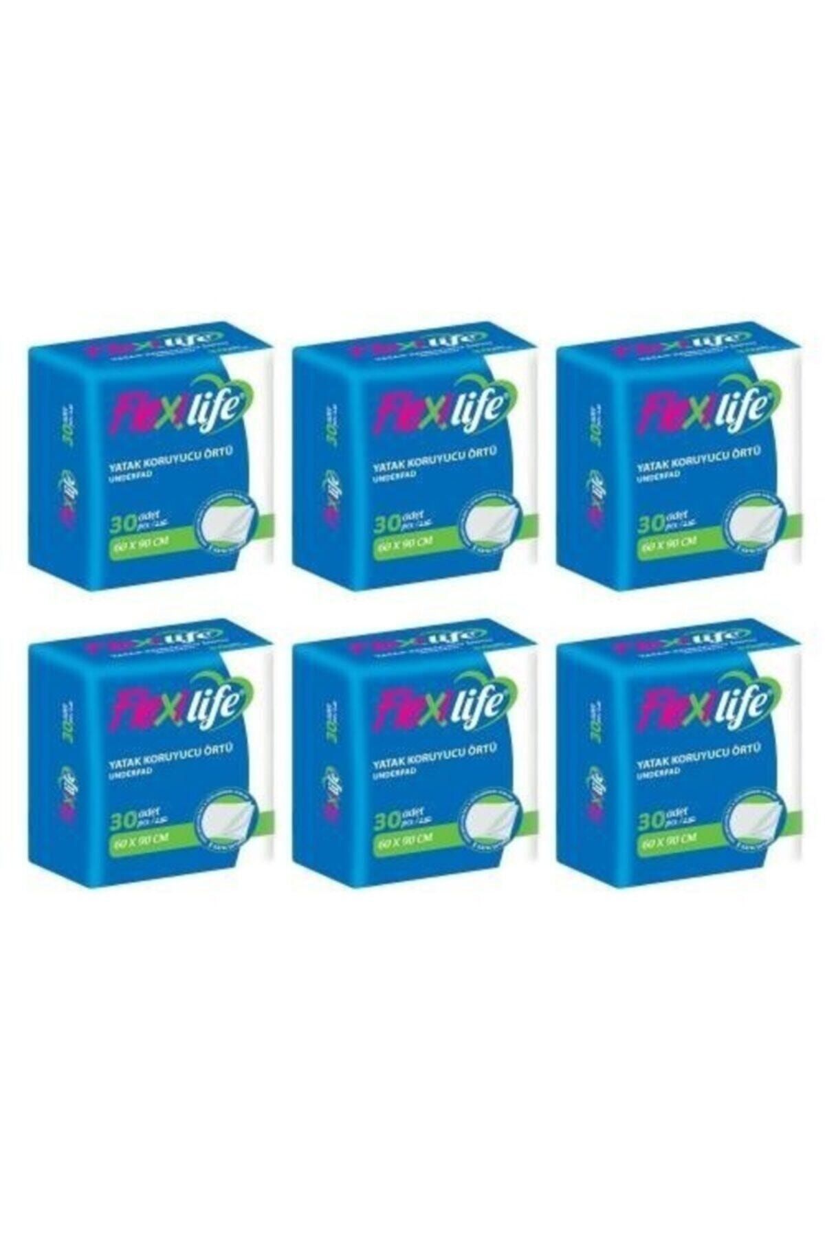 Flexi Life Flexilife Kedi Köpek Çiş Pedi Yatak Koruyucu 60x90cm 30lu 6 Paket 180 Adet