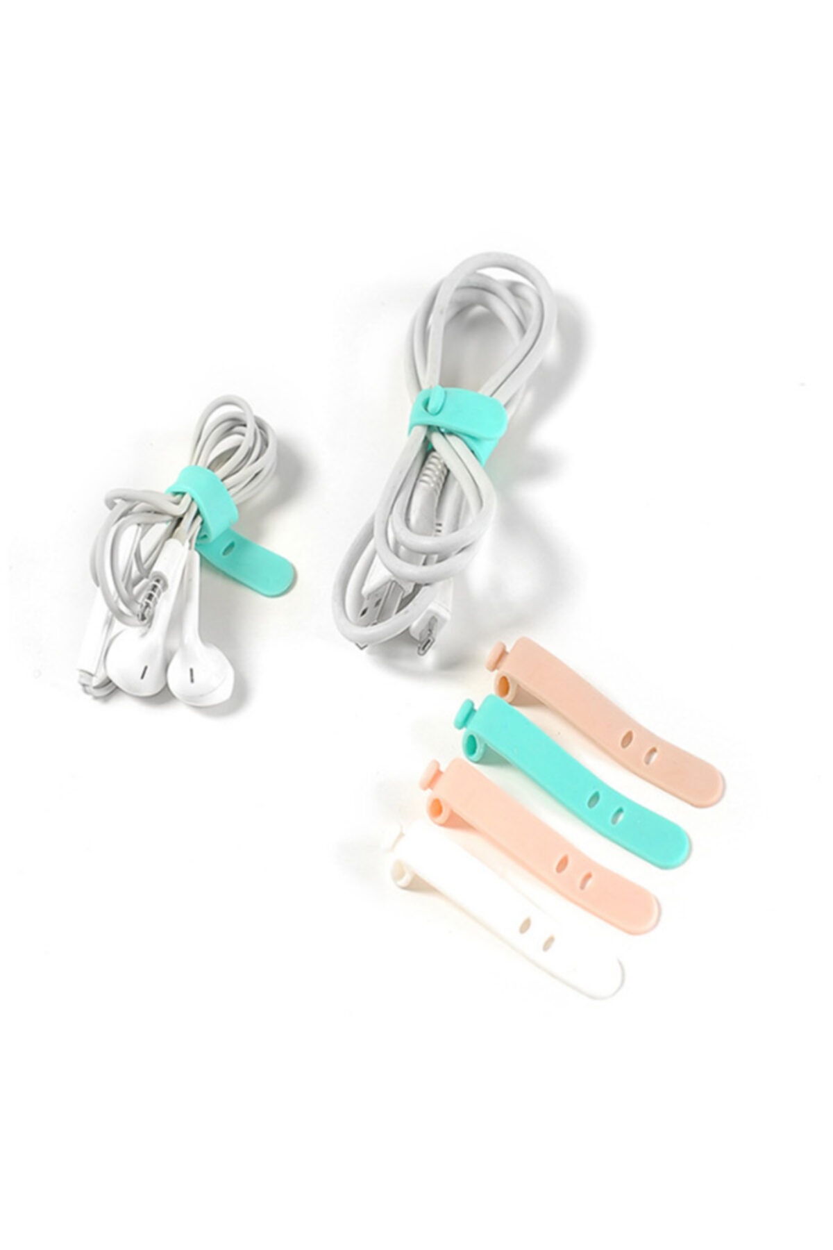 Ally Mobile Ally Kablo Düzenleyici Tutucu 4 Lü Paket Set-pembe-rz