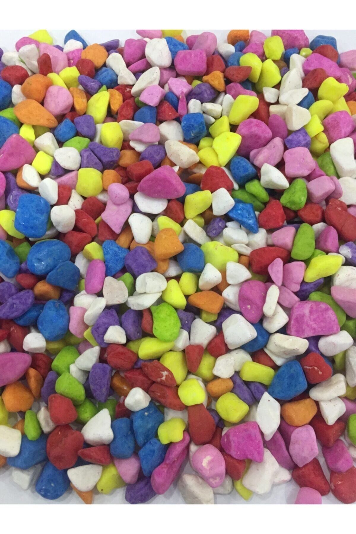 Muhtelif Renkli Çakıl Taşı 1 Kg
