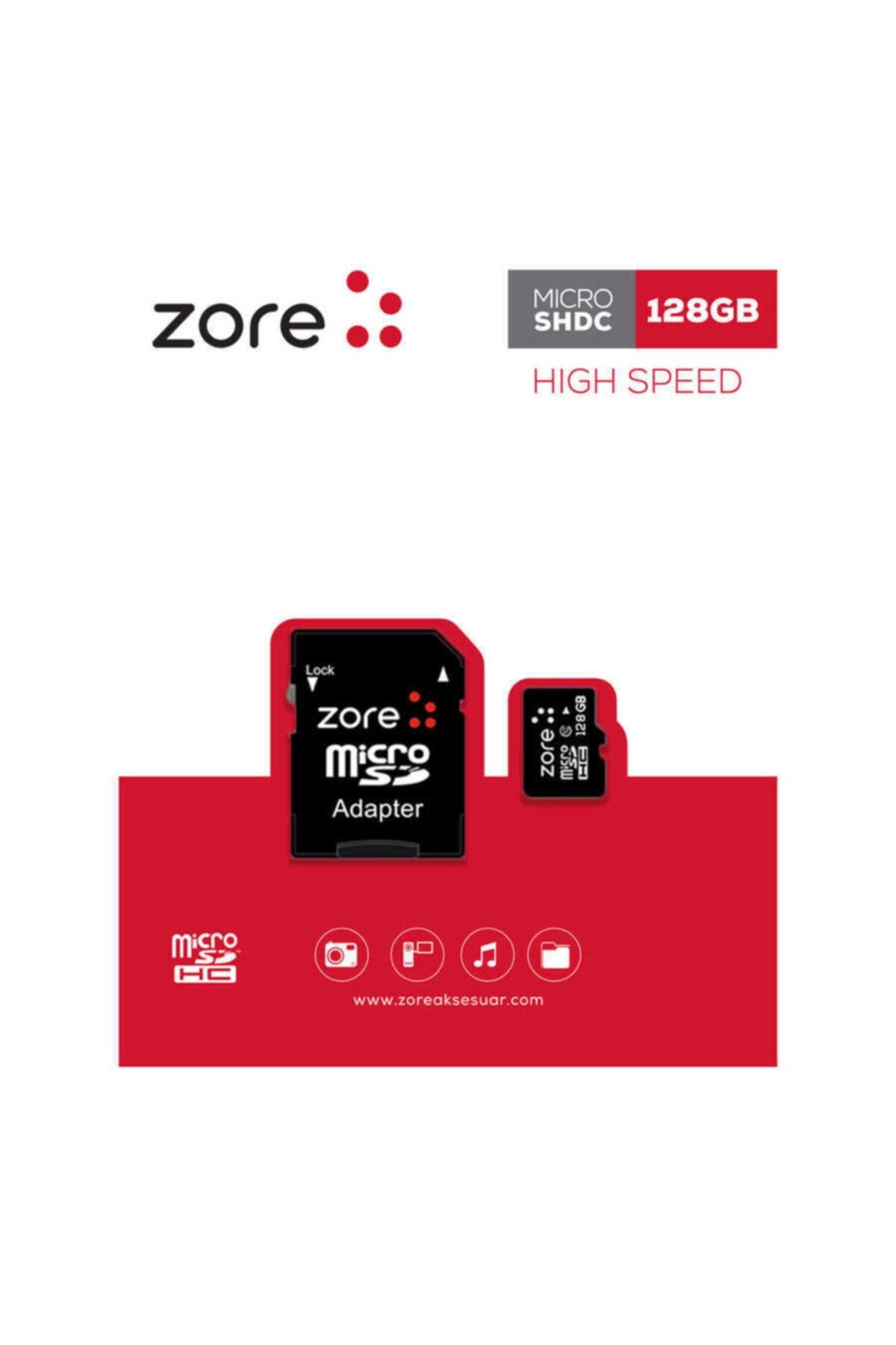 zore Micro Sd Hafıza Kartı 128gb