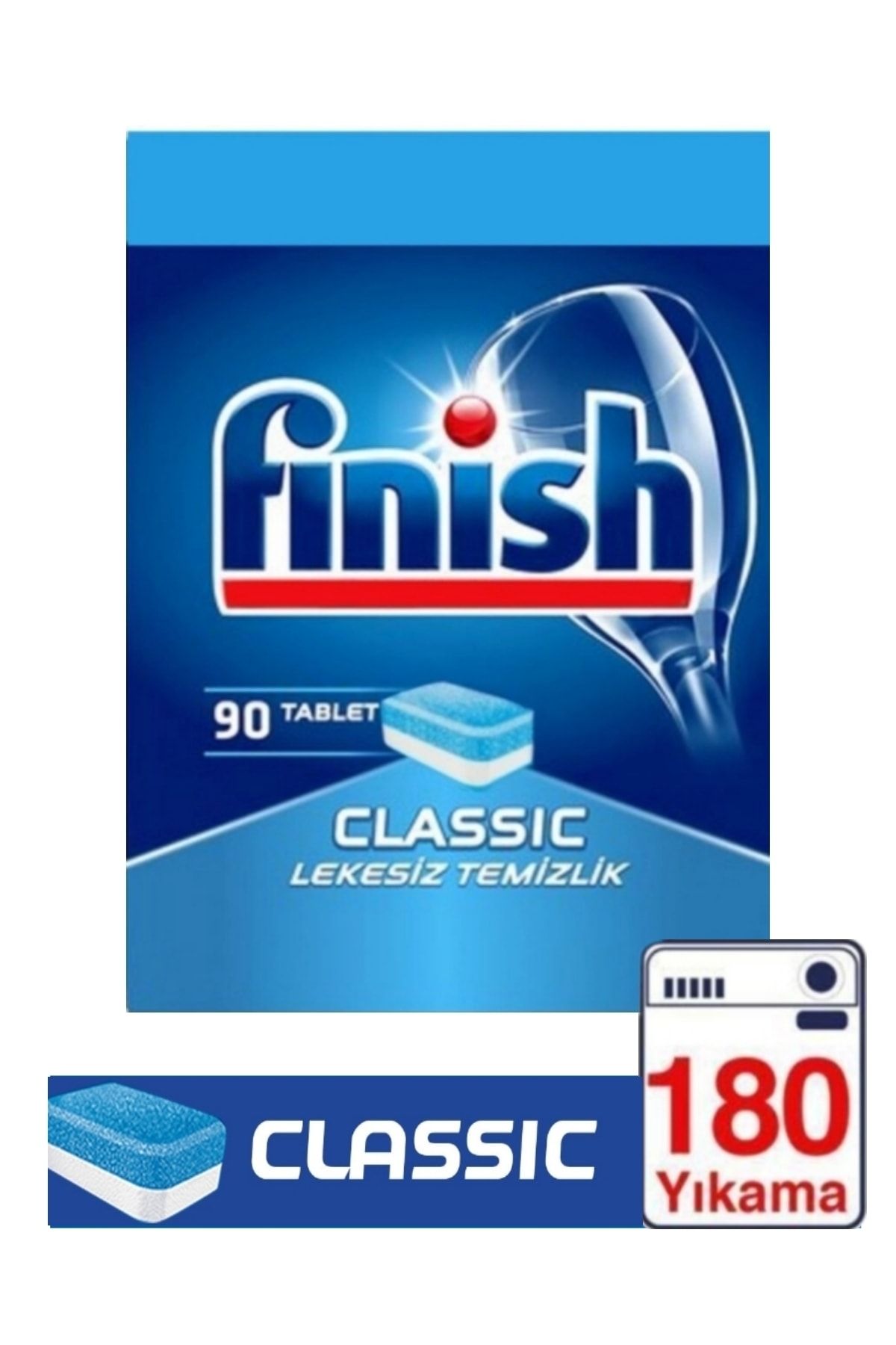 Finish Klasik Bulaşık Makinesi Deterjanı Tableti 180 Yıkama