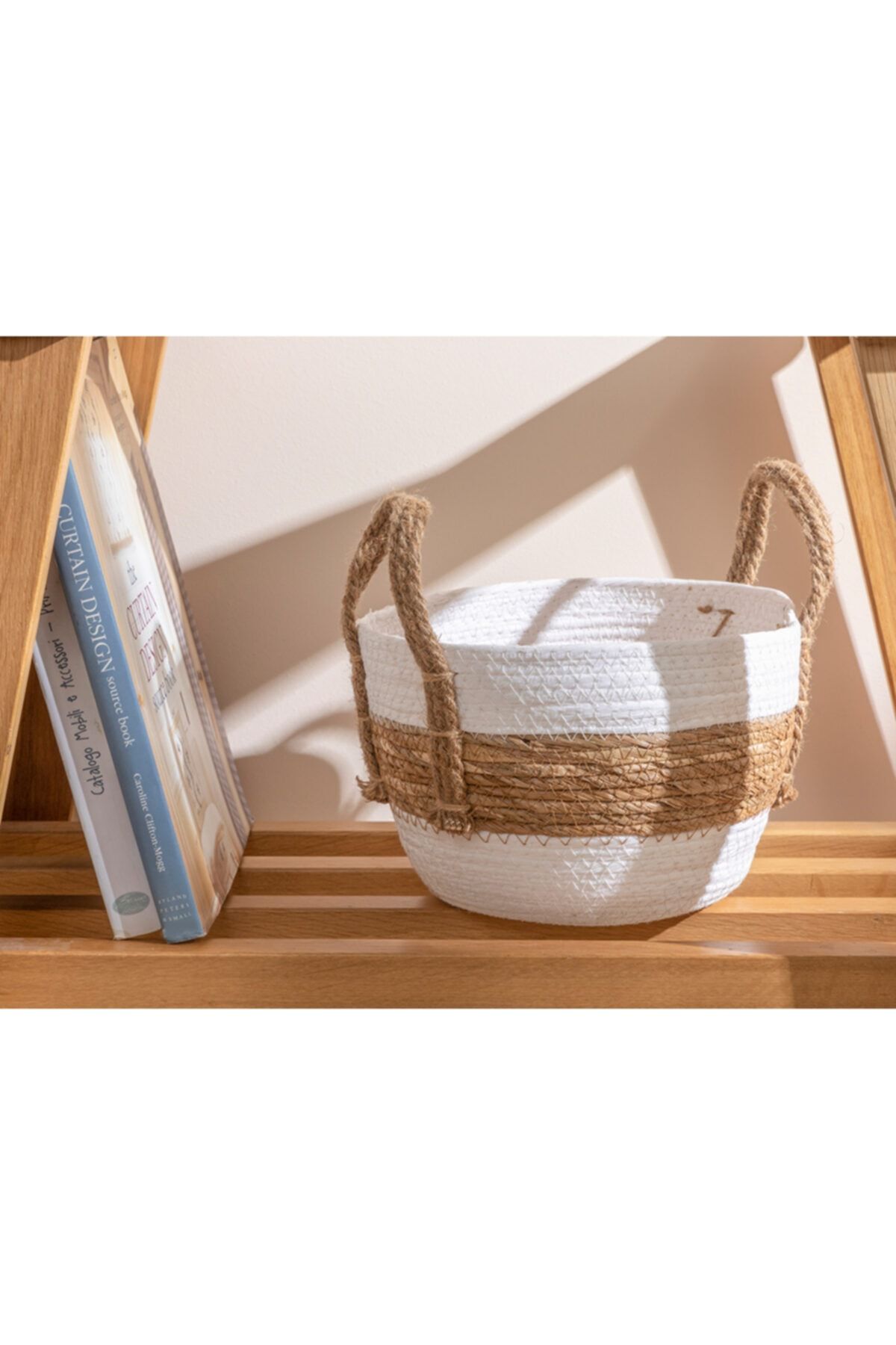 English Home Audrey Sepet 23x23x16 Cm Beyaz-kahverengi