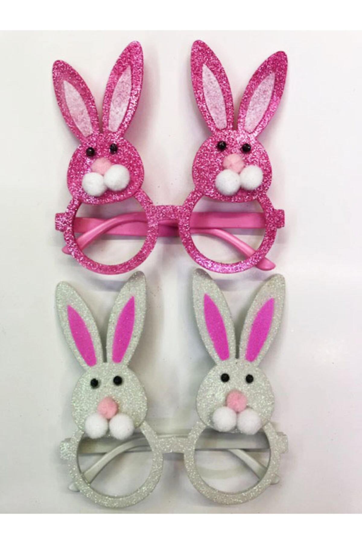 Samur Simli Ponponlu Tavşan Gözlüğü 2 Renk 2 Adet