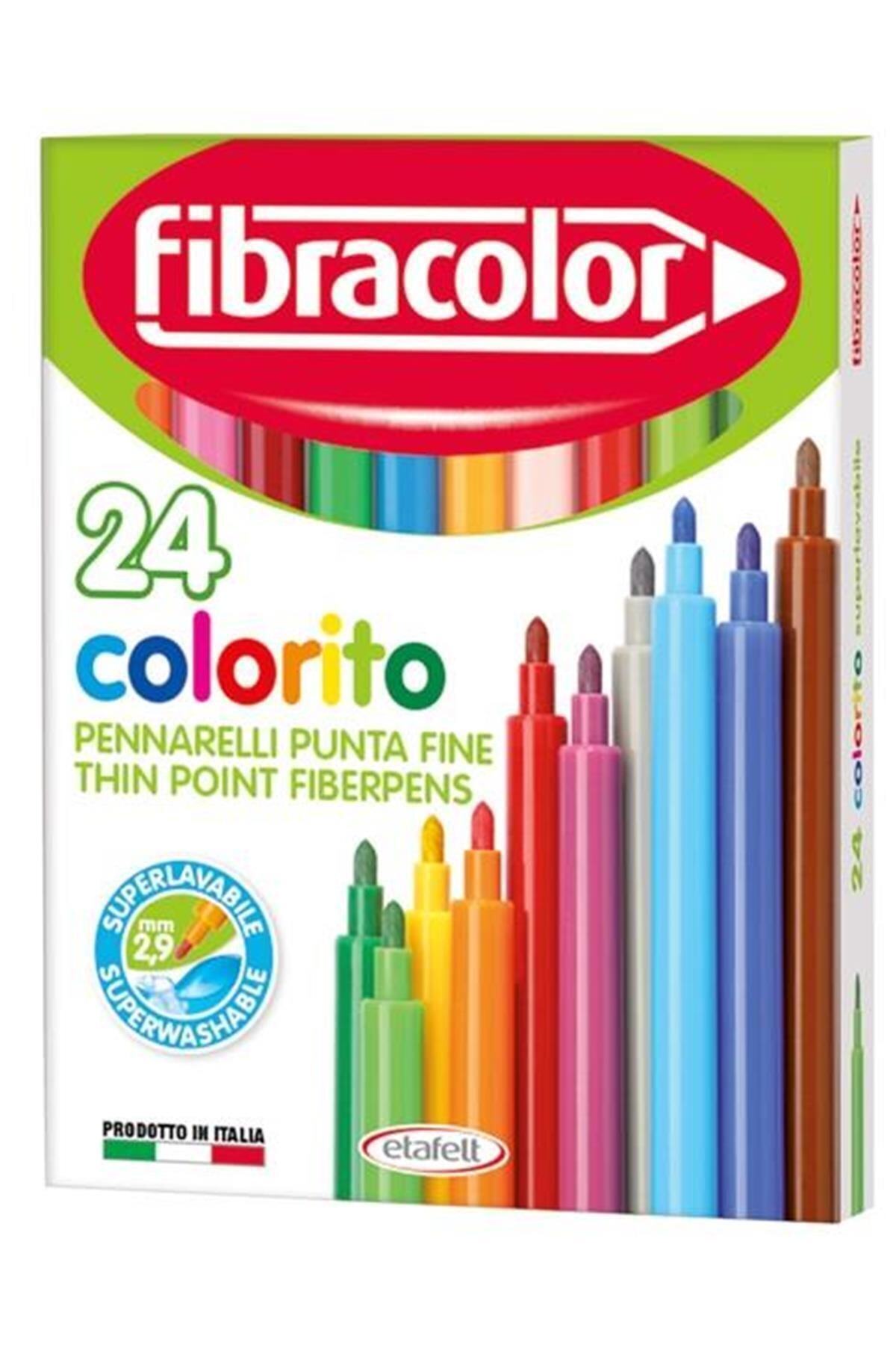 Fibracolor Marka: Colorito 24 Renk Keçeli Kalem Kategori: Kuru Boya Kalemi