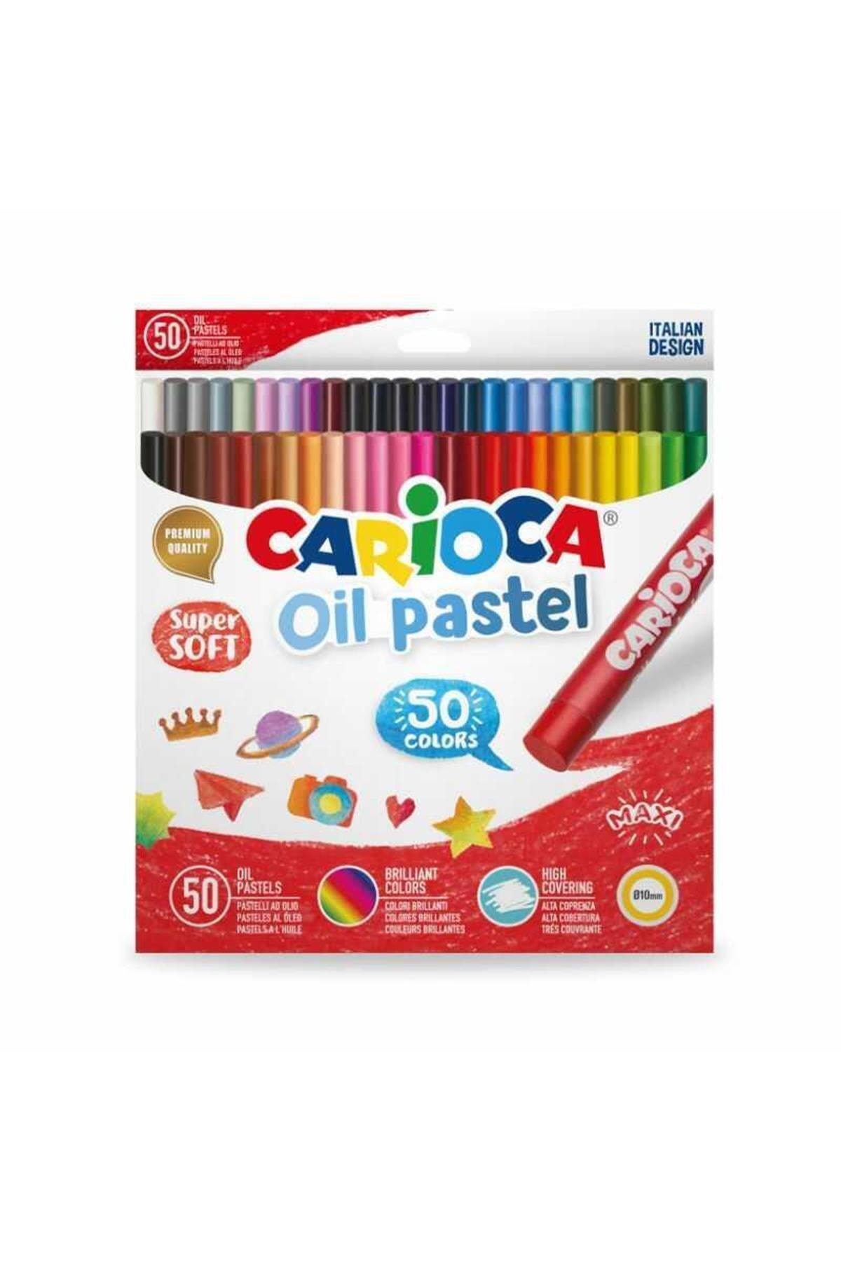 CARIOCA Yağlı Pastel Boya Maxi Paket 50'li