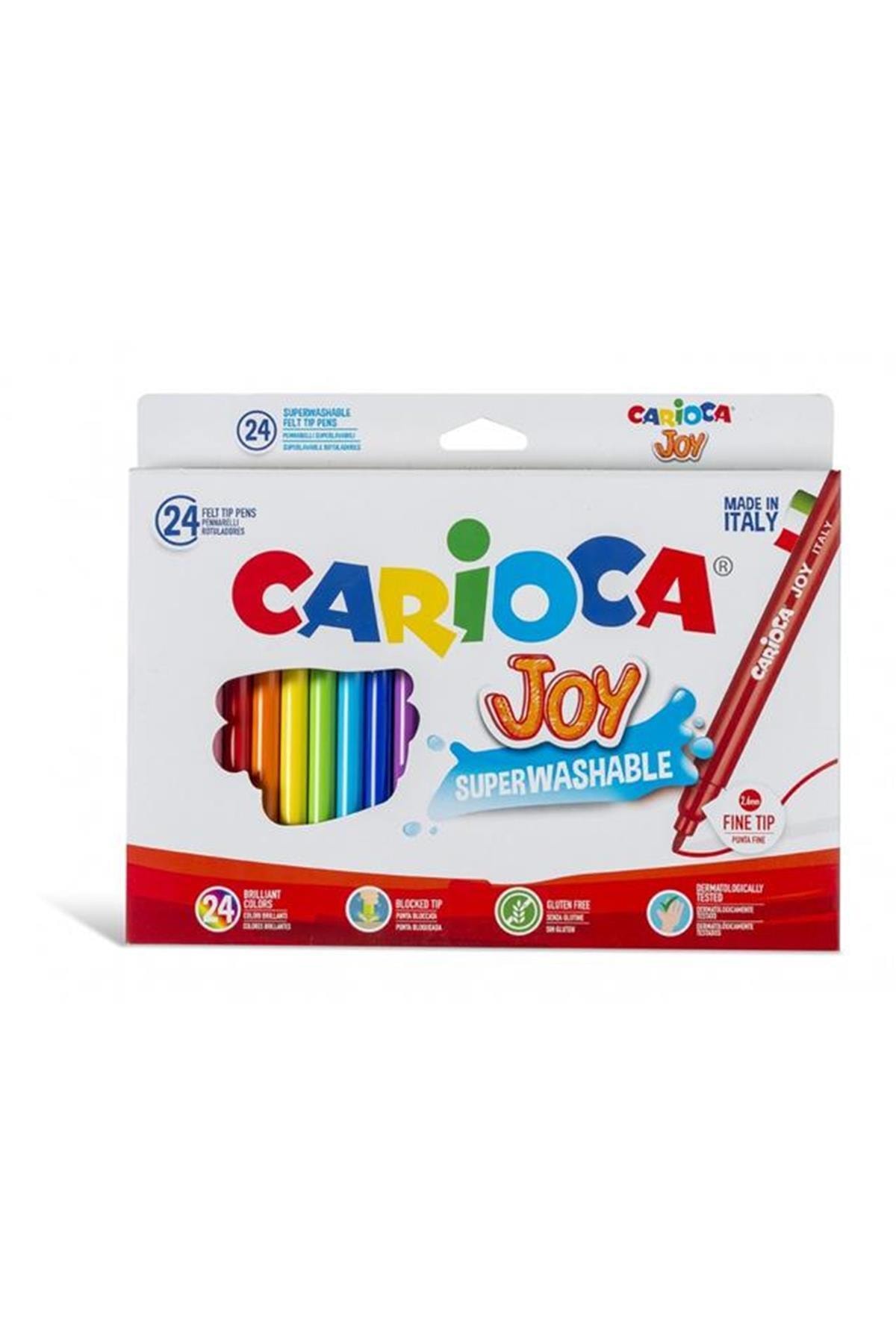 CARIOCA Joy Yıkanabilir 24 Renk Keçeli Boya Kalemi 40615