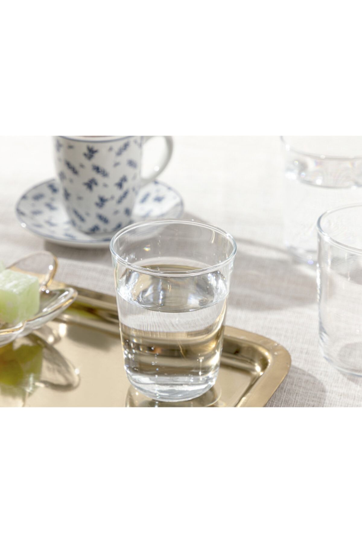 English Home Hira Cam 6'lı Kahve Yanı Su Bardağı 120 Ml Şeffaf