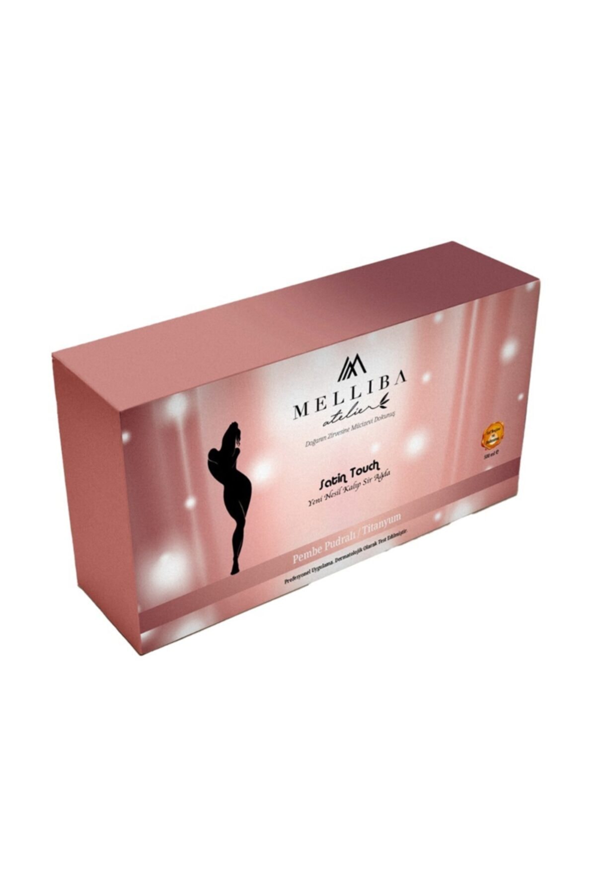 MELLİBA Pembe Pudralı/titanyum Kalıp Sir Ağda 500 ml