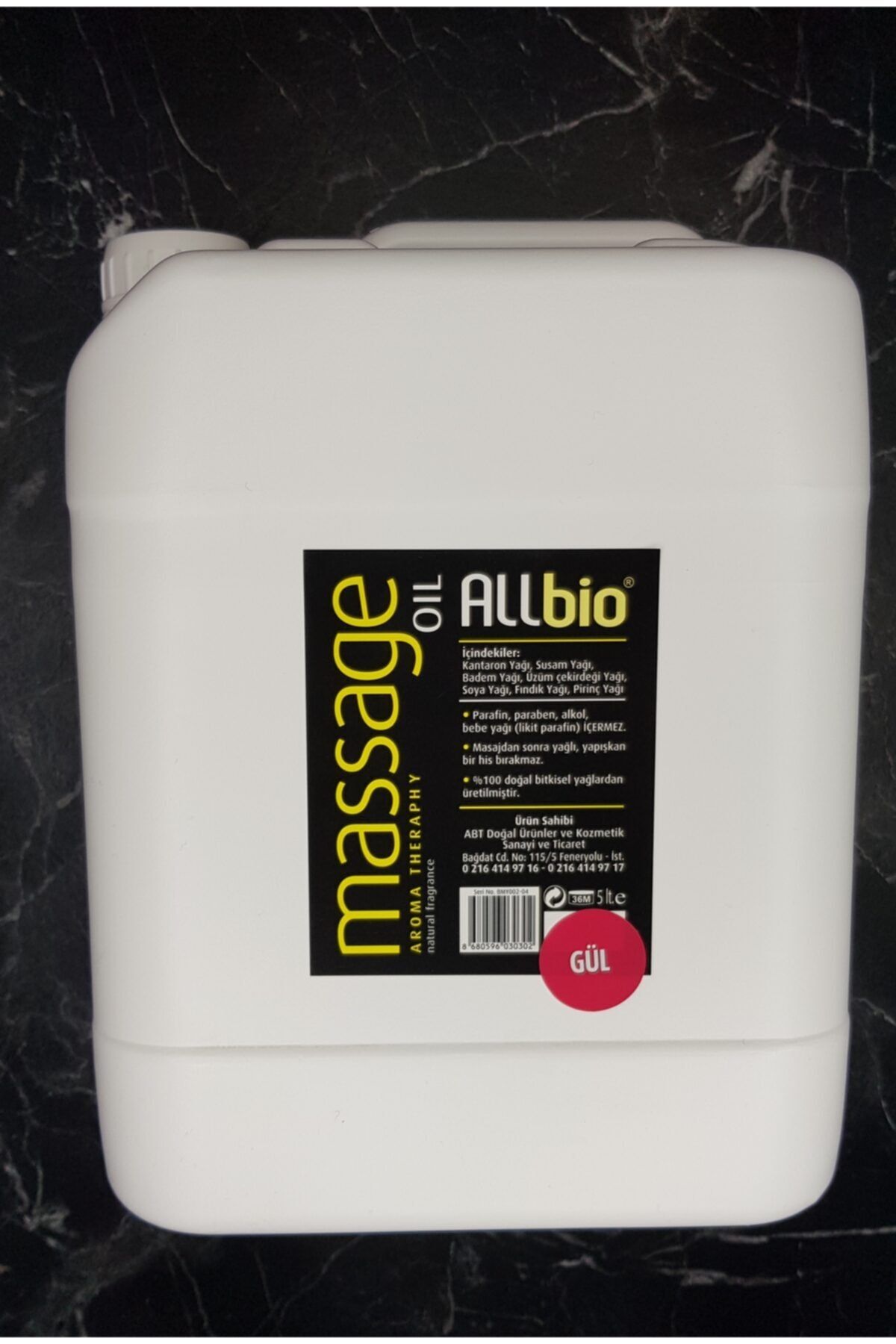 ALLBİO Masaj Yağı Gül 5 Lt