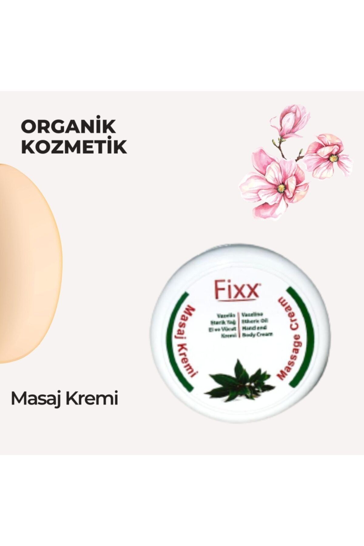 Fixx Tamamen Doğal Içeriğe Sahip Masaj Kremi 40 ml