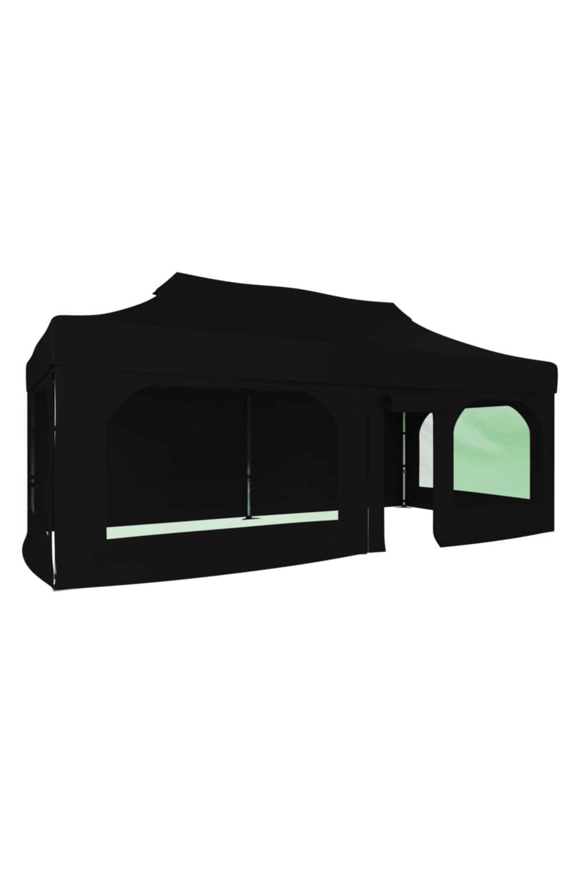 CLK Garden Clk 3x6 52mm Alüminyum Katlanabilir Tente 2 Yan Pencereli 1 Yan Aksesuarsız 1 Yan Kapı Ve Pencereli