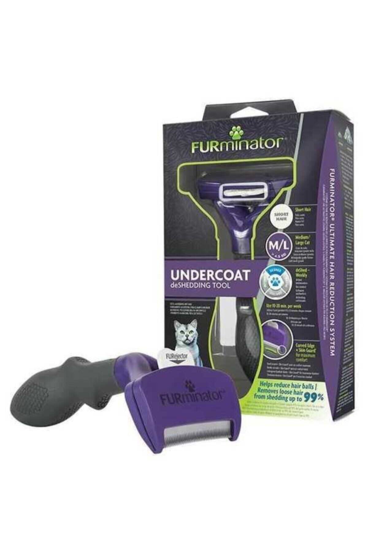 Furminator Kısa Tüylü Kediler Için Tarak M/l