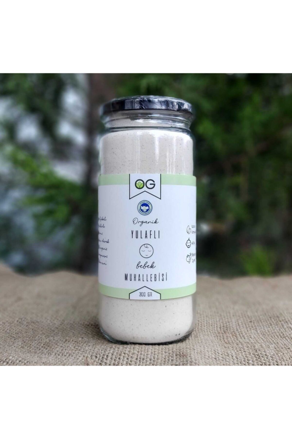 OG natural Organik Yulaflı Bebek Muhallebisi Karışımı 300 gr 6 Ay
