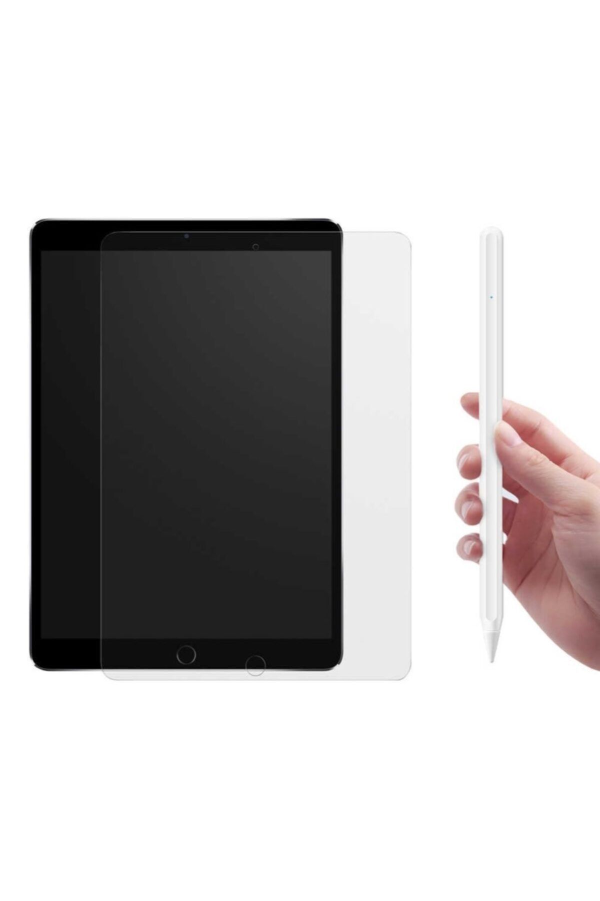 wowlcraft wowlett Ipad 10.2 2020 8. Nesil Uyumlu Pen Çizim Tasarım Kalemi + Paperlike Kağıt Hissi Ekran Koruyucu