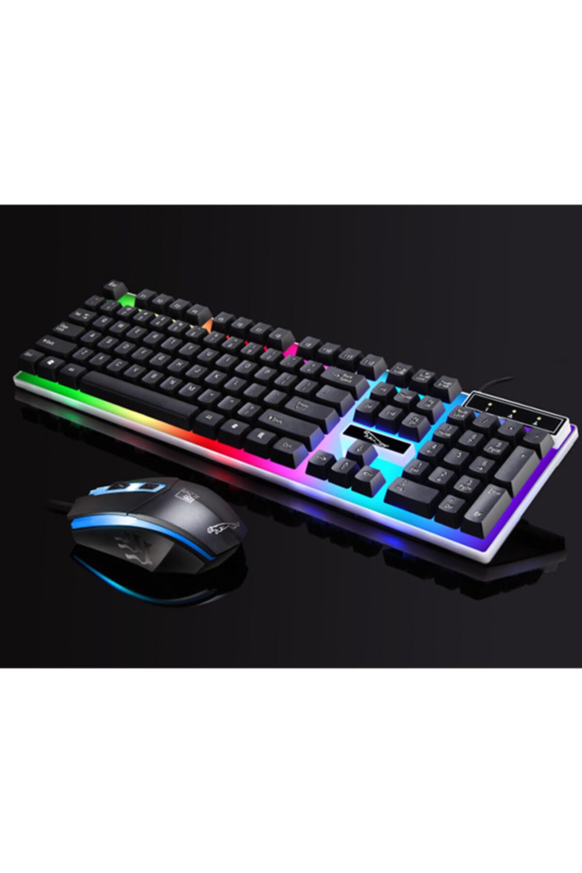 Ally Mobile Ally G21 Usb Led Işıklı Oyuncu Klavye Ve Mouse Set-siyah-rz